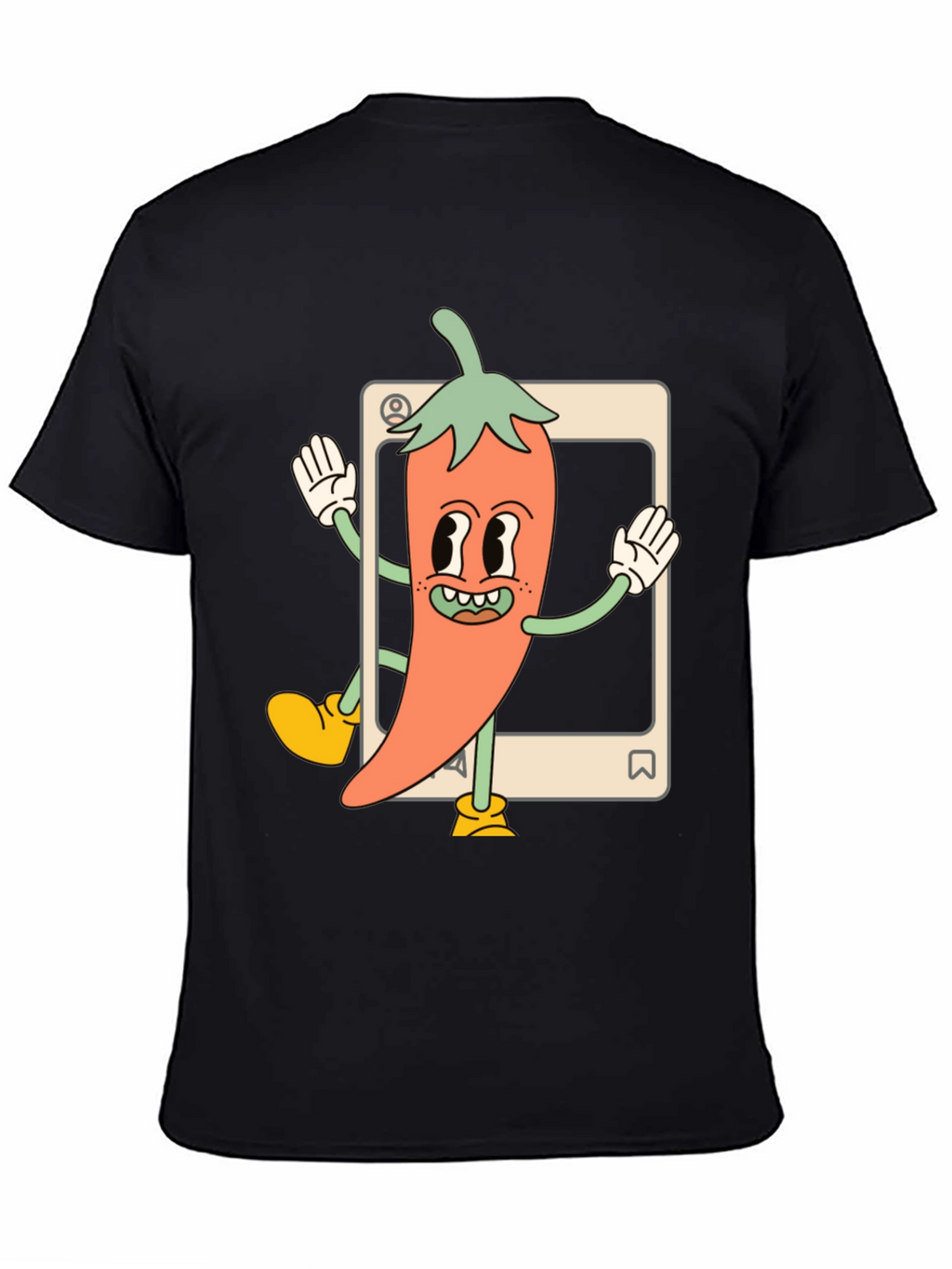 Cartoon Chili Pepper Graphic Tee