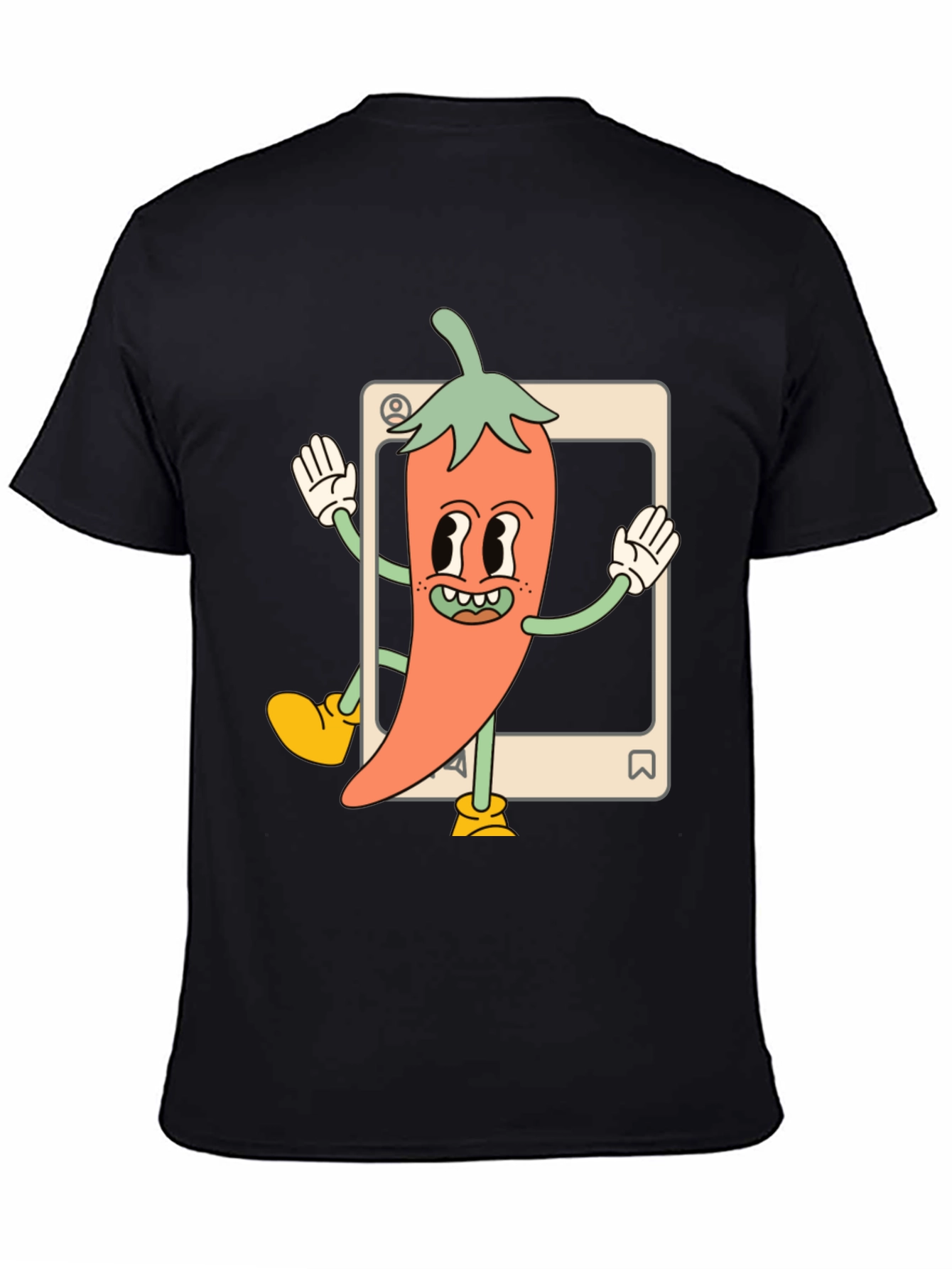 Cartoon Chili Pepper Graphic Tee