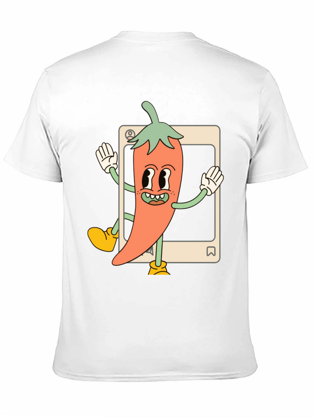 Cartoon Chili Pepper Graphic Tee