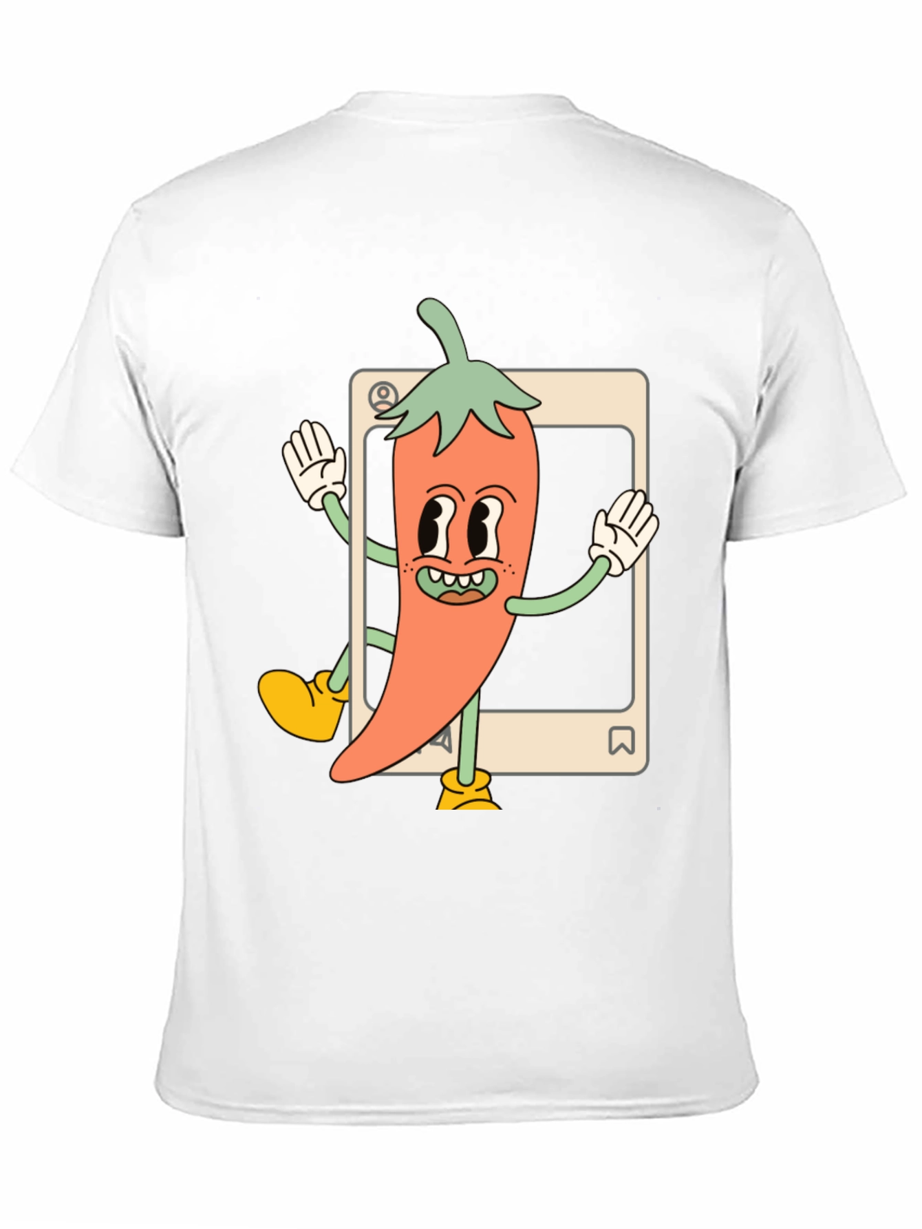 Cartoon Chili Pepper Graphic Tee