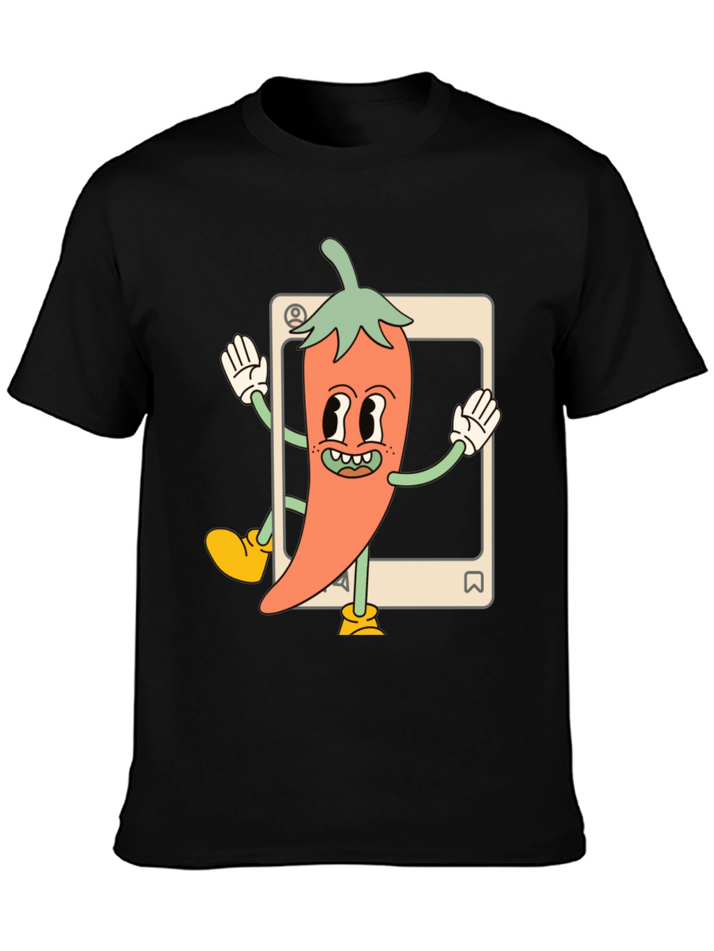 Cartoon Chili Pepper Graphic Tee
