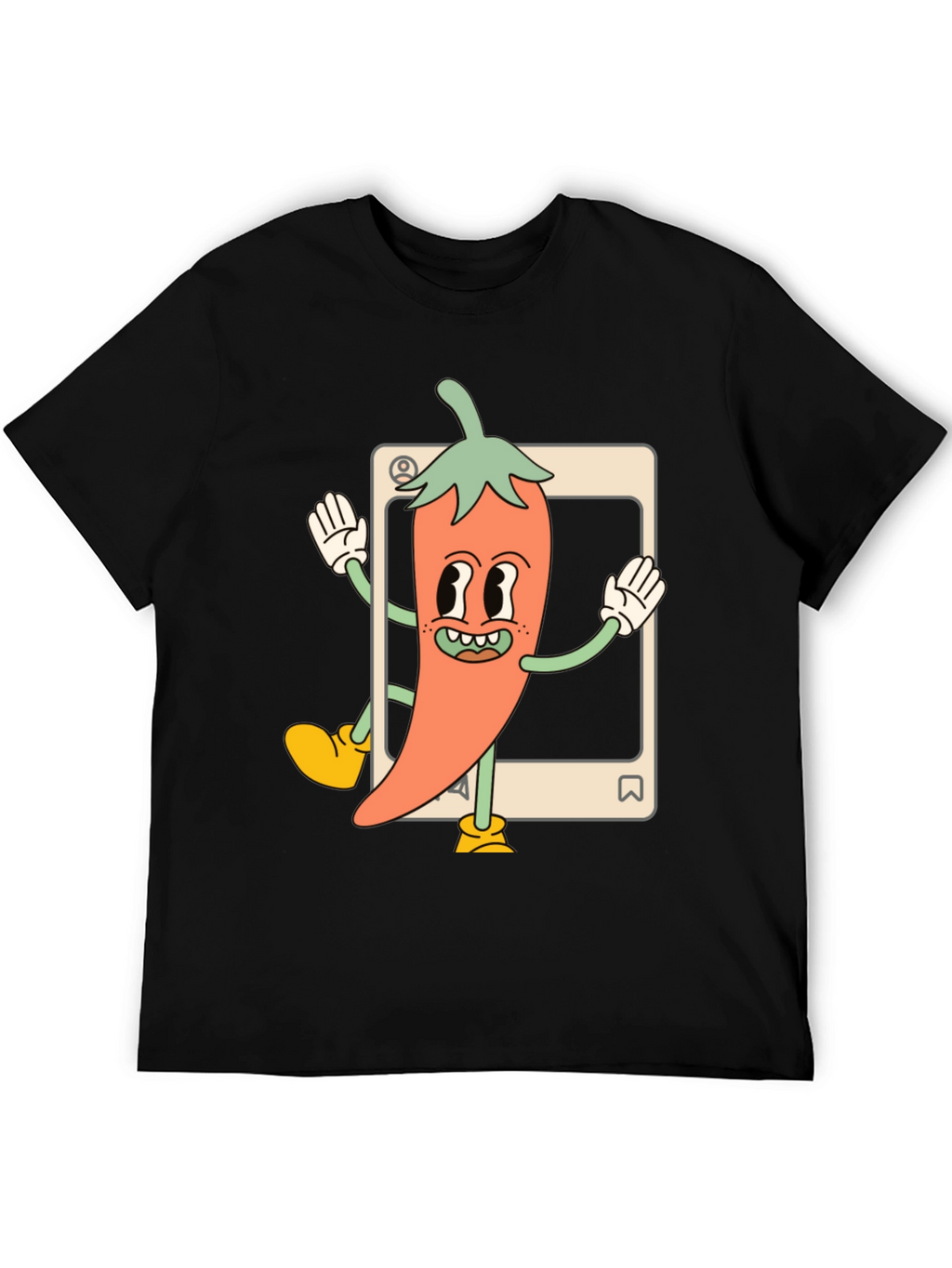 Cartoon Chili Pepper Graphic Tee