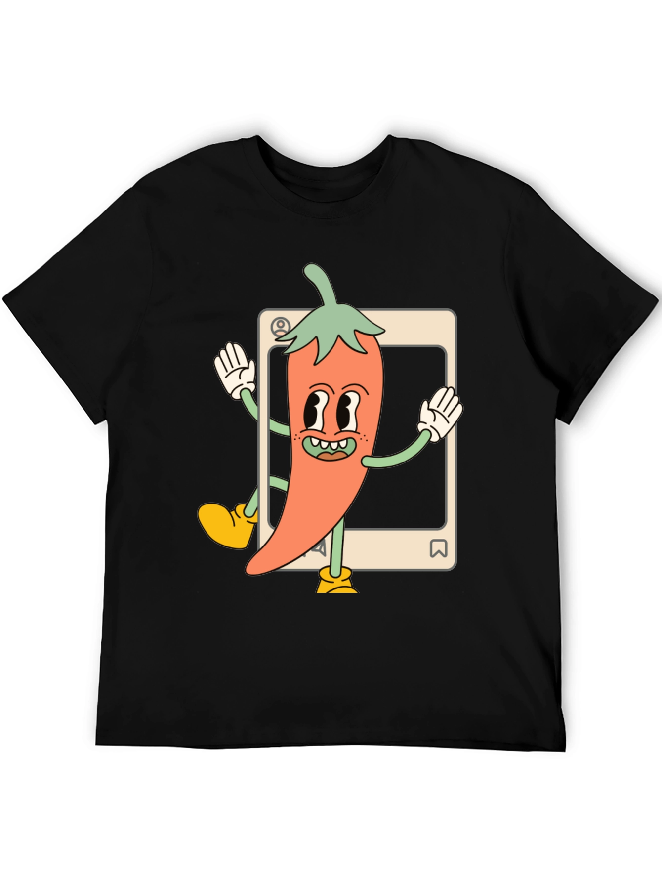 Cartoon Chili Pepper Graphic Tee