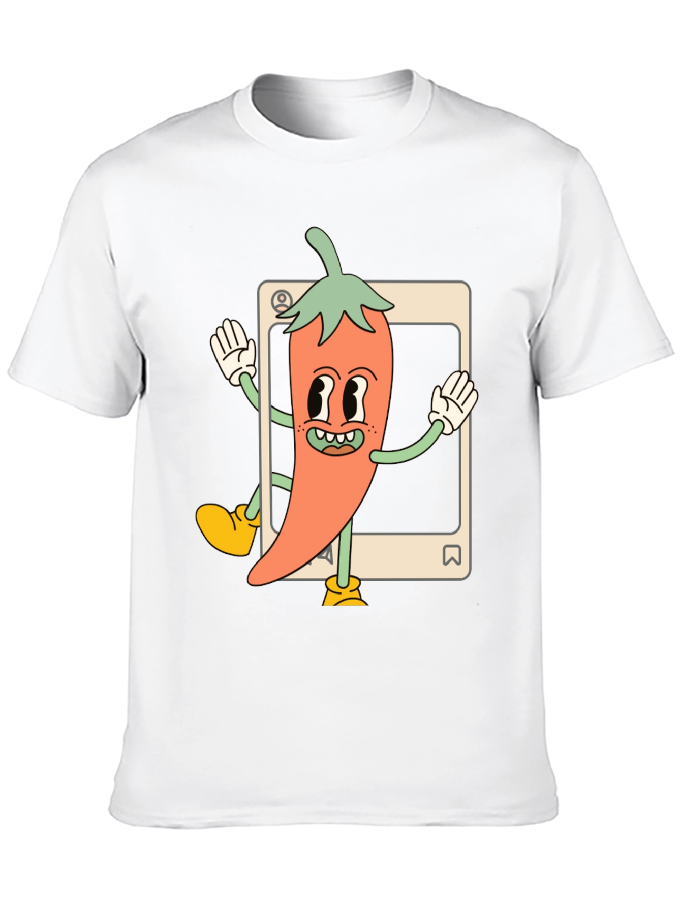 Cartoon Chili Pepper Graphic Tee