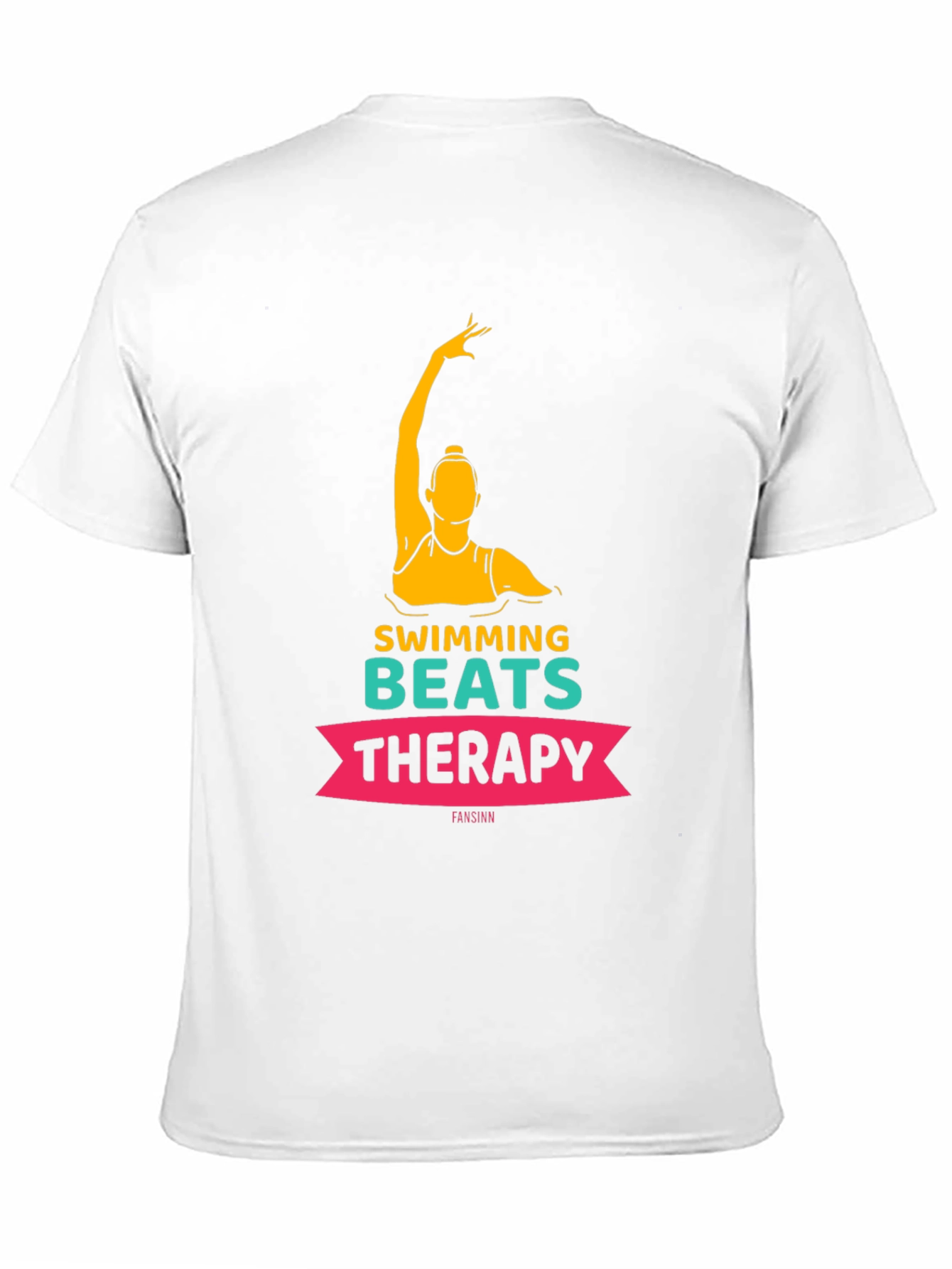 Swimming Beats Therapy Tee - Artistic Swimmer Design