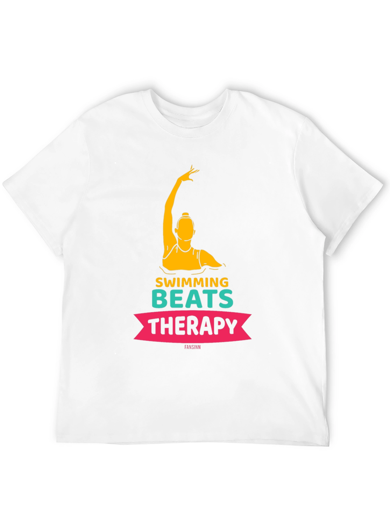 Swimming Beats Therapy Tee - Artistic Swimmer Design