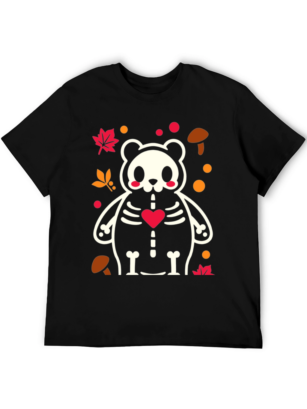 Spooky Cute Panda Skeleton Tee - Halloween Style