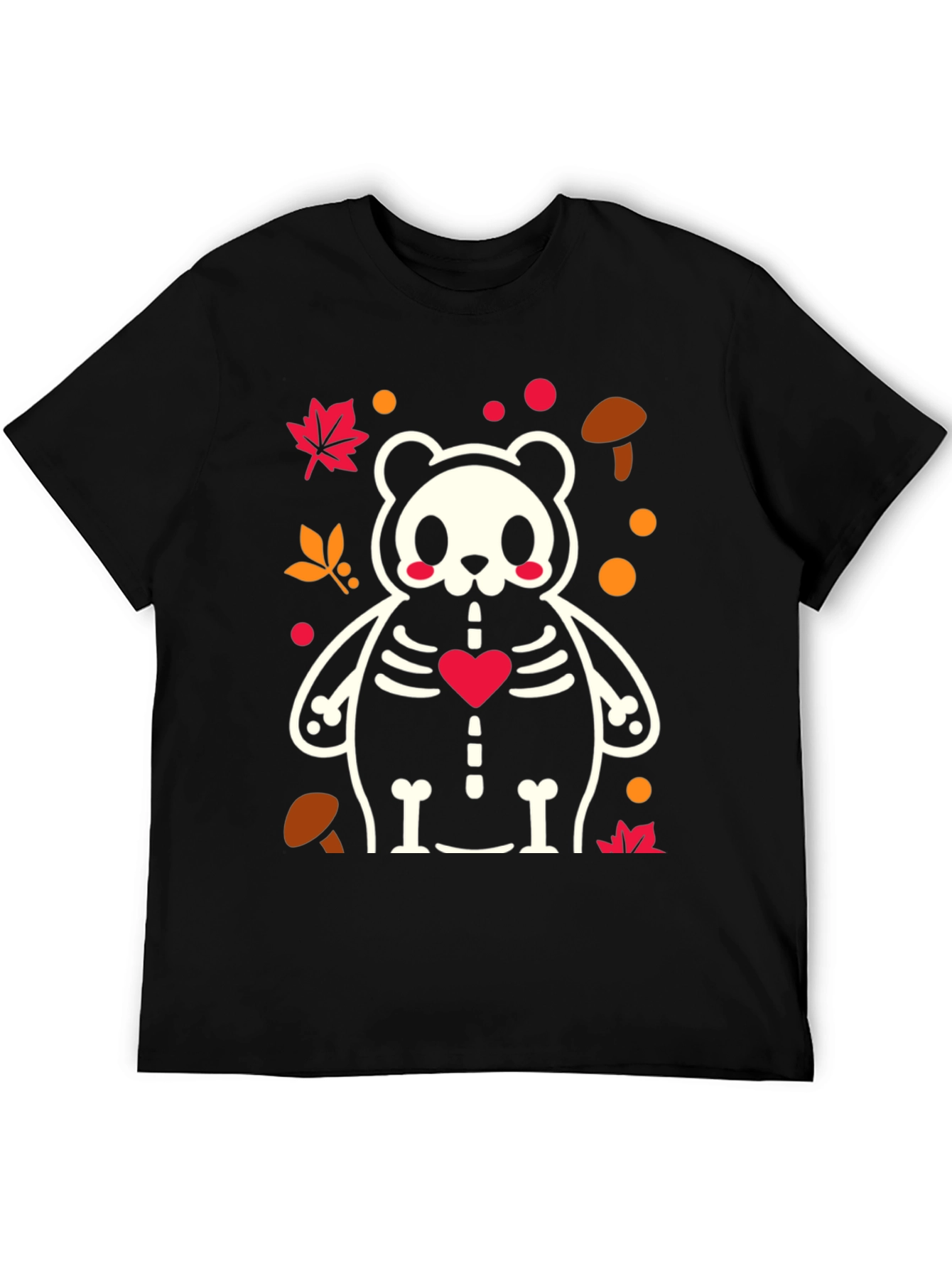 Spooky Cute Panda Skeleton Tee - Halloween Style