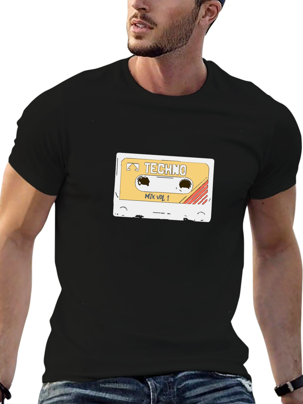 Retro Techno Mix Vol. 1 Cassette Tape T-Shirt