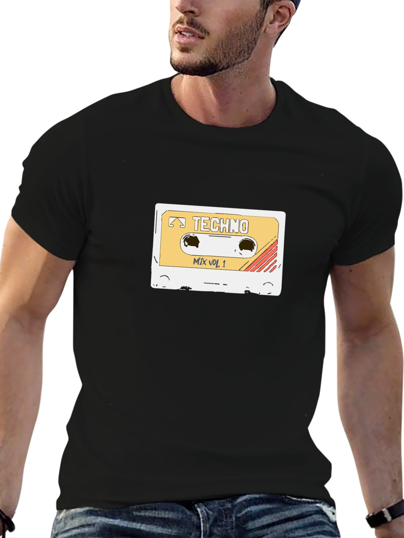 Retro Techno Mix Vol. 1 Cassette Tape T-Shirt