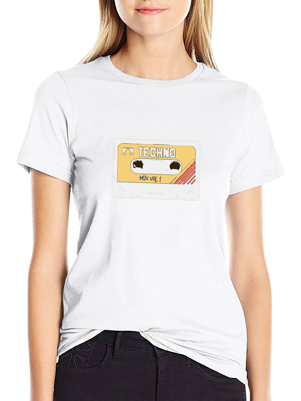 Retro Techno Mix Vol. 1 Cassette Tape T-Shirt