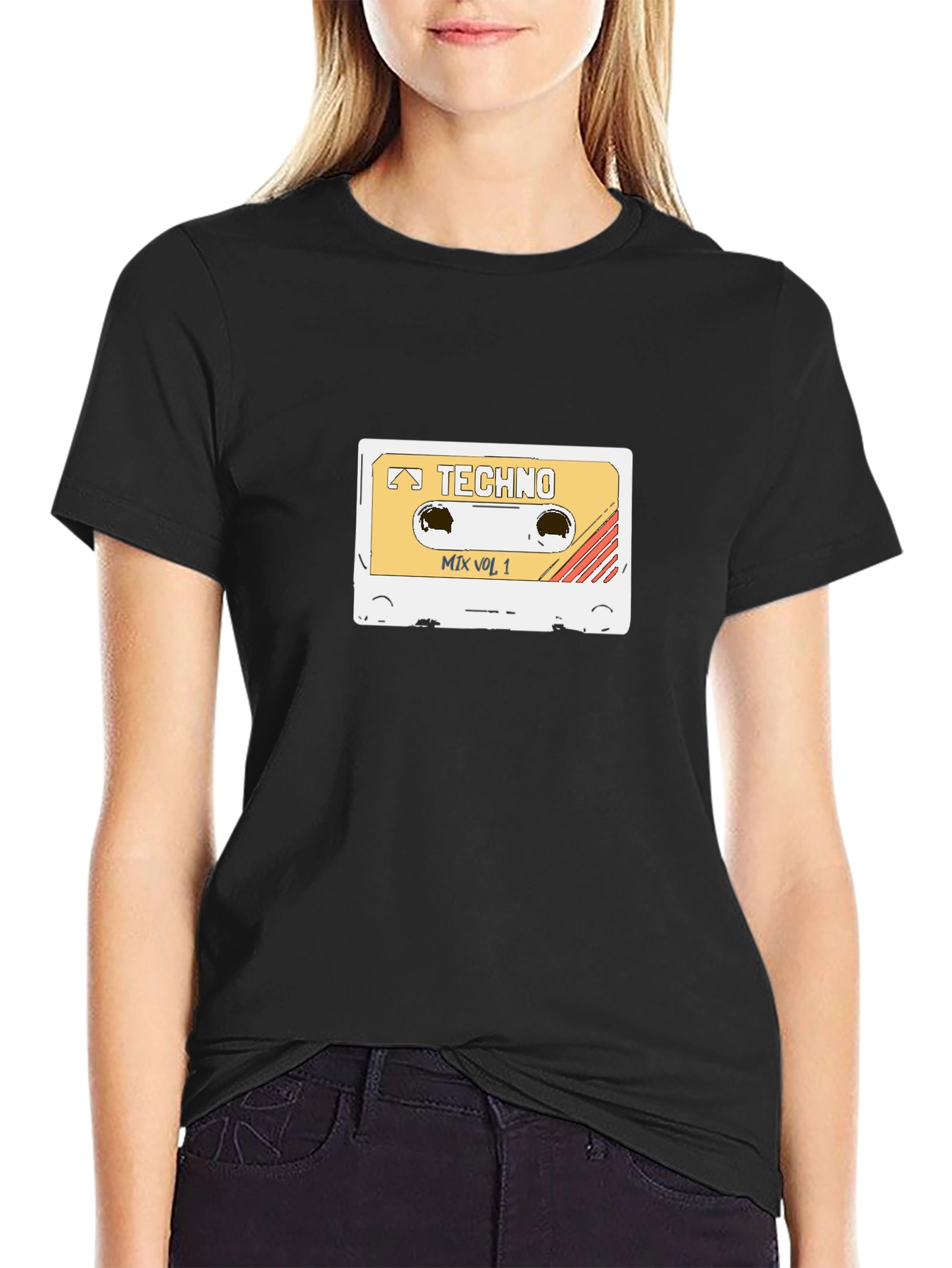 Retro Techno Mix Vol. 1 Cassette Tape T-Shirt
