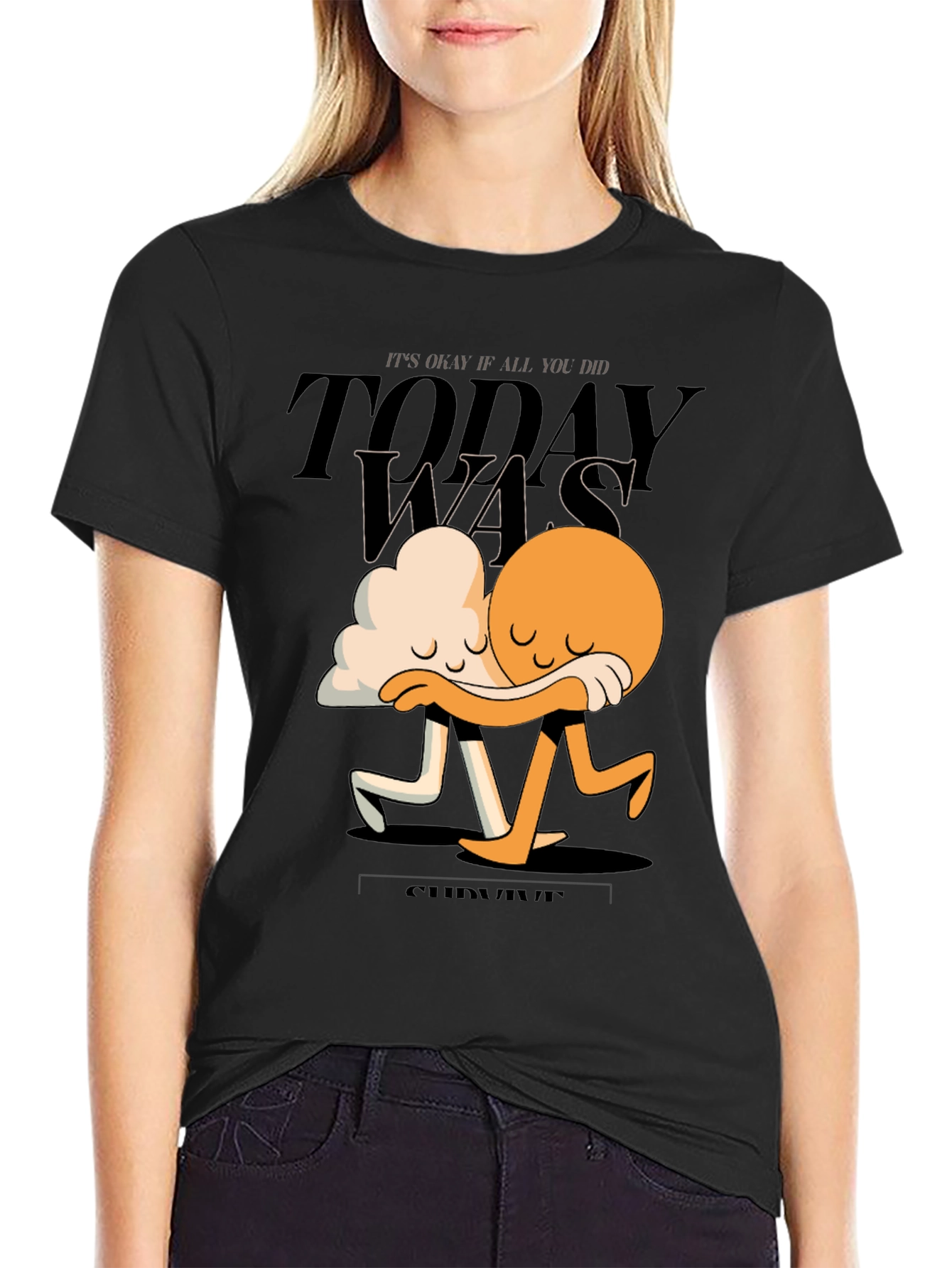 Comforting Cloud and Sun Graphic Tee