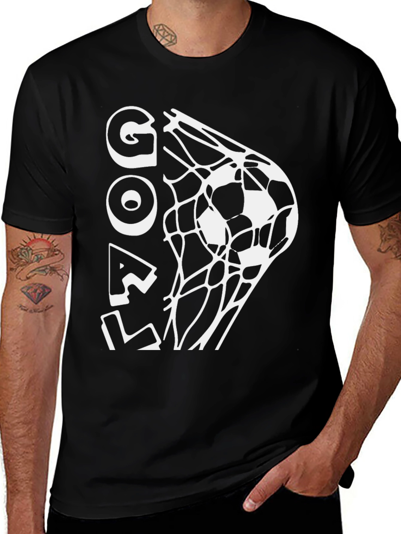 Goal! Soccer T-Shirt - Black Graphic Tee