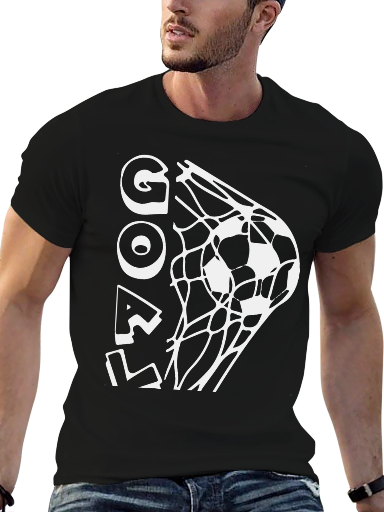 Goal! Soccer T-Shirt - Black Graphic Tee
