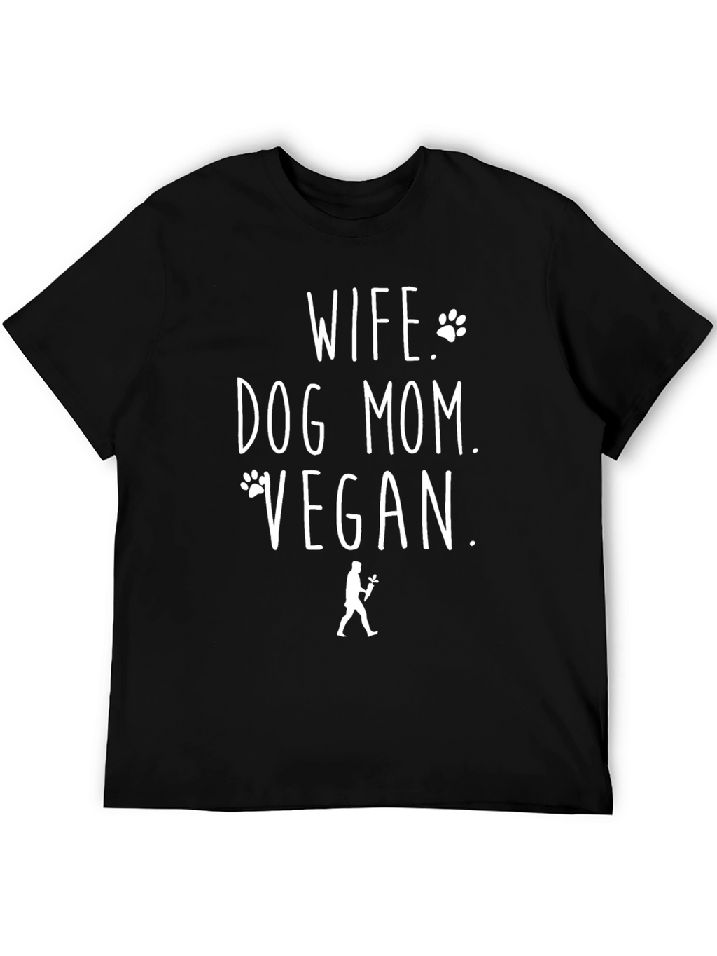 Wife Dog Mom Vegan Graphic T-Shirt