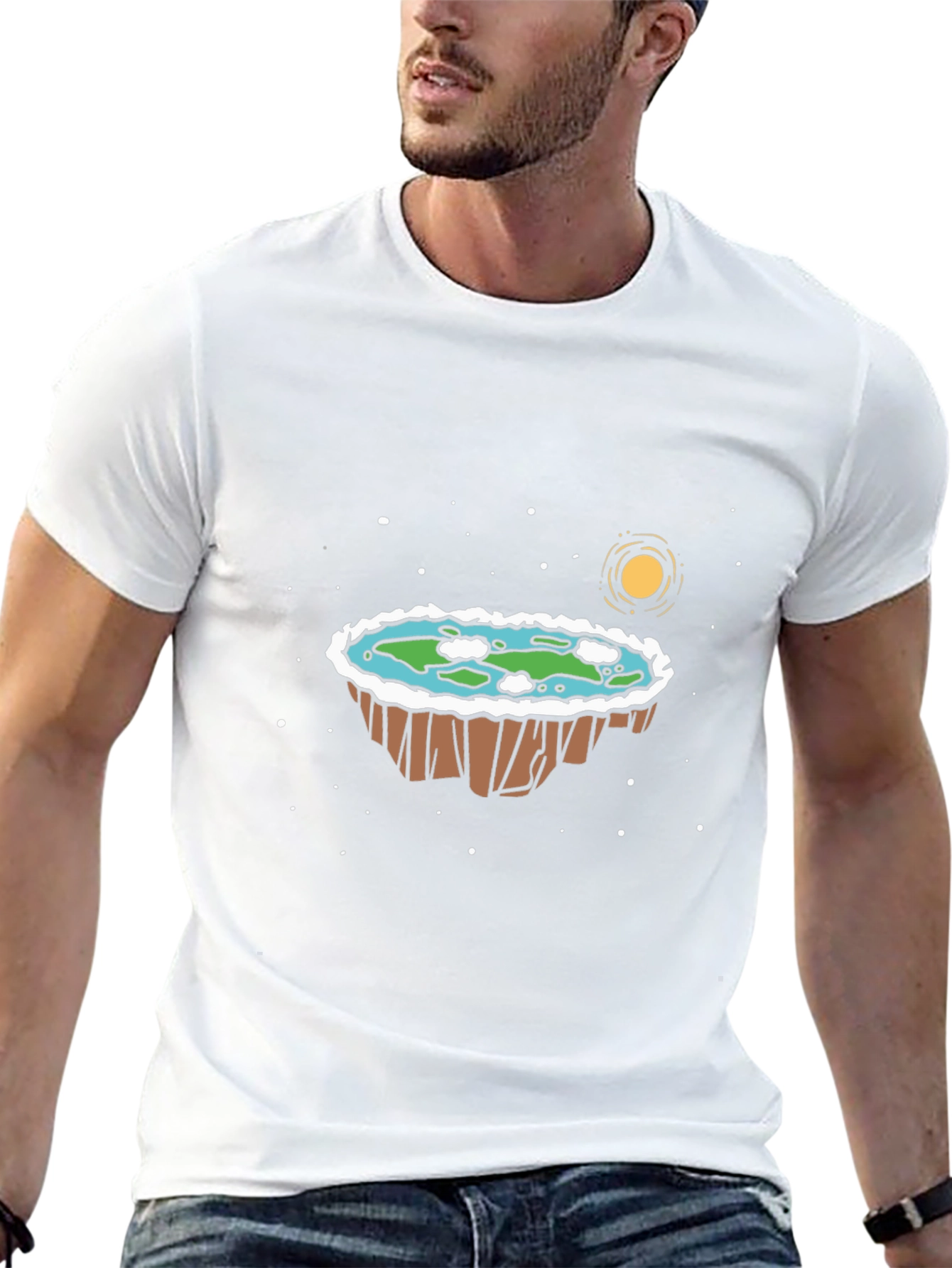 Flat Earth T-Shirt - Unique Design
