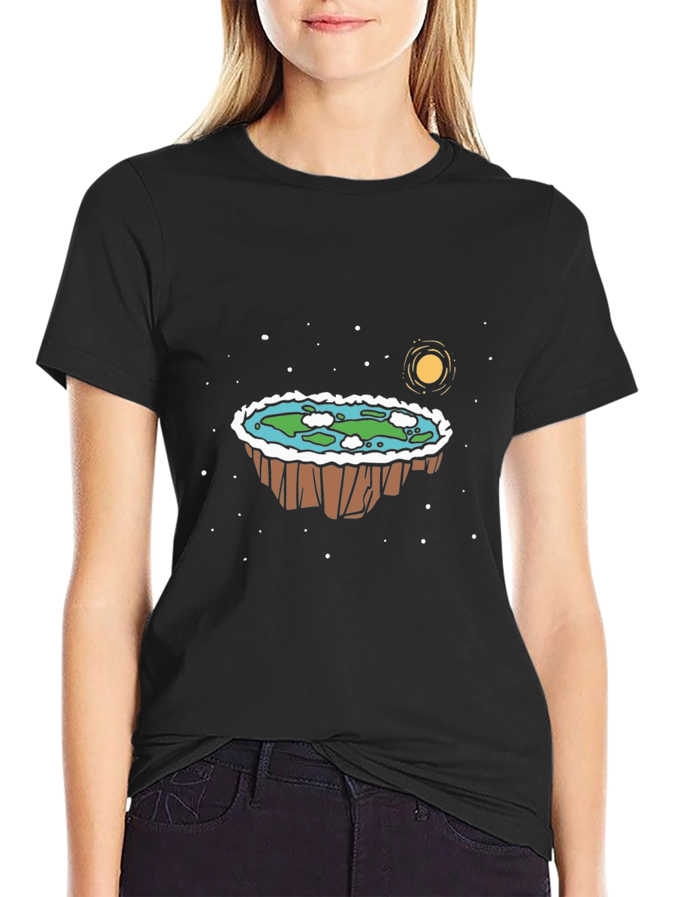 Flat Earth T-Shirt - Unique Design
