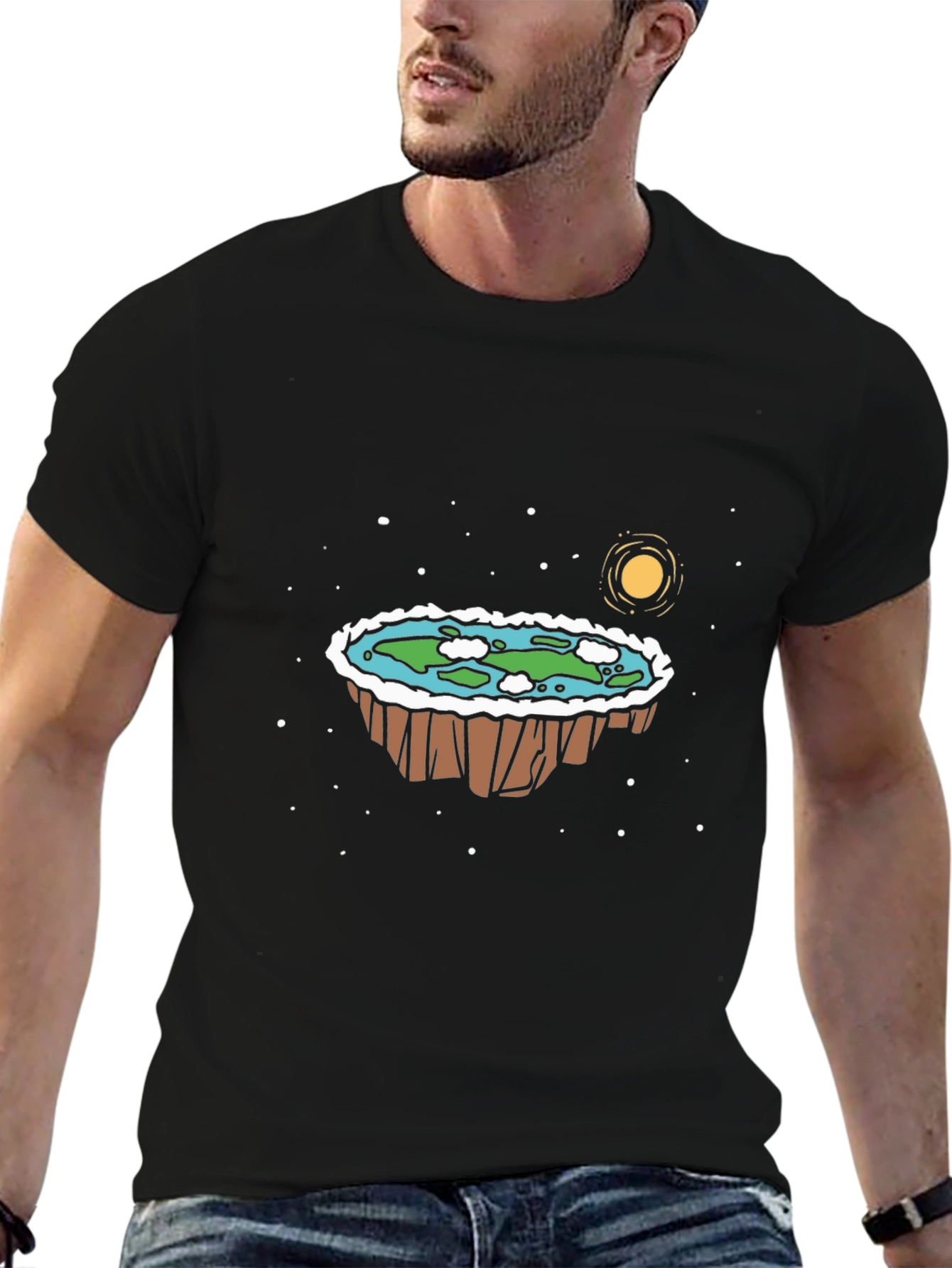 Flat Earth T-Shirt - Unique Design