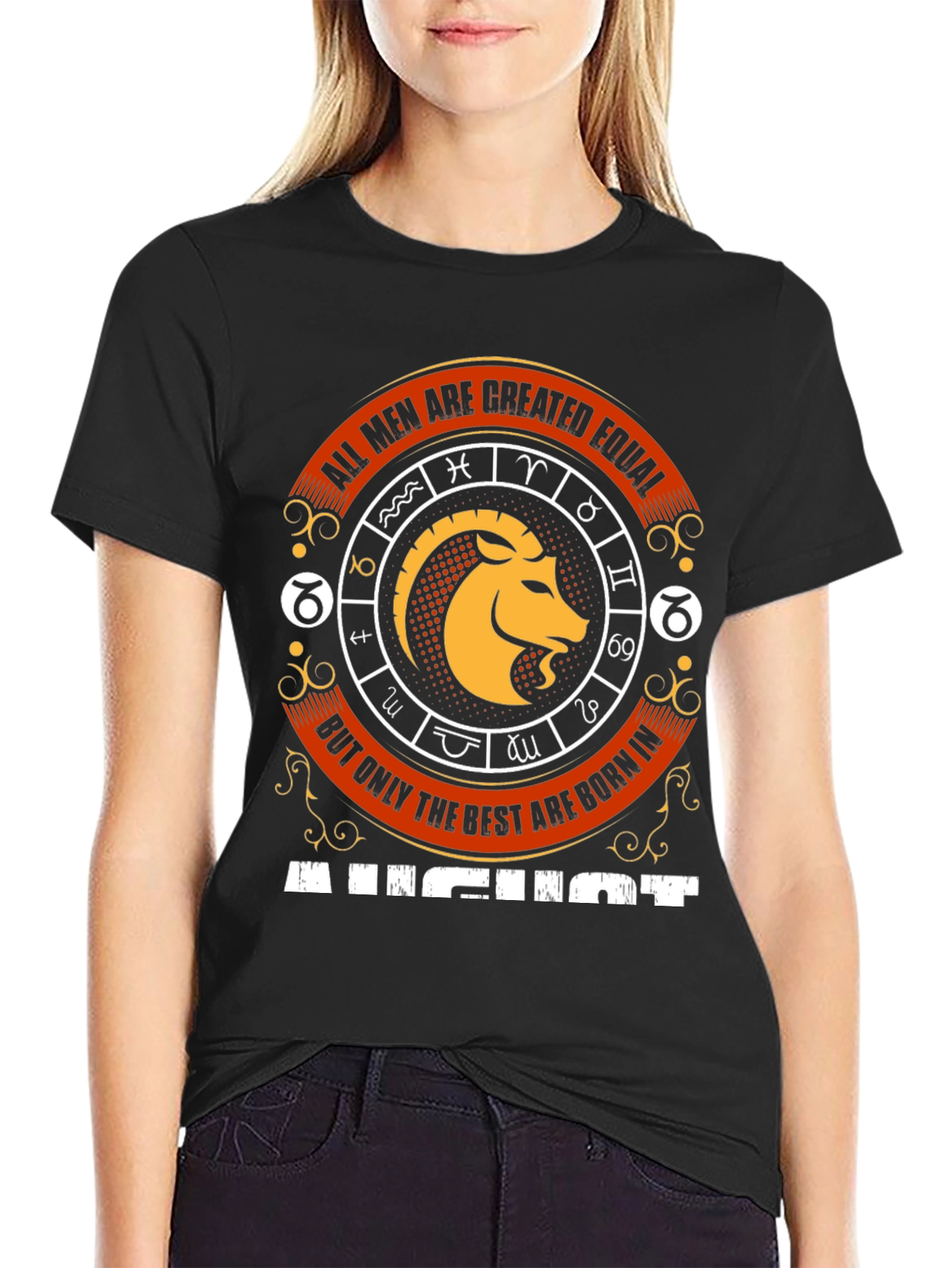 August Zodiac T-Shirt - All Men Are Created Equal