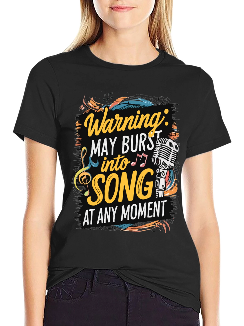 Warning May Burst into Song T-Shirt