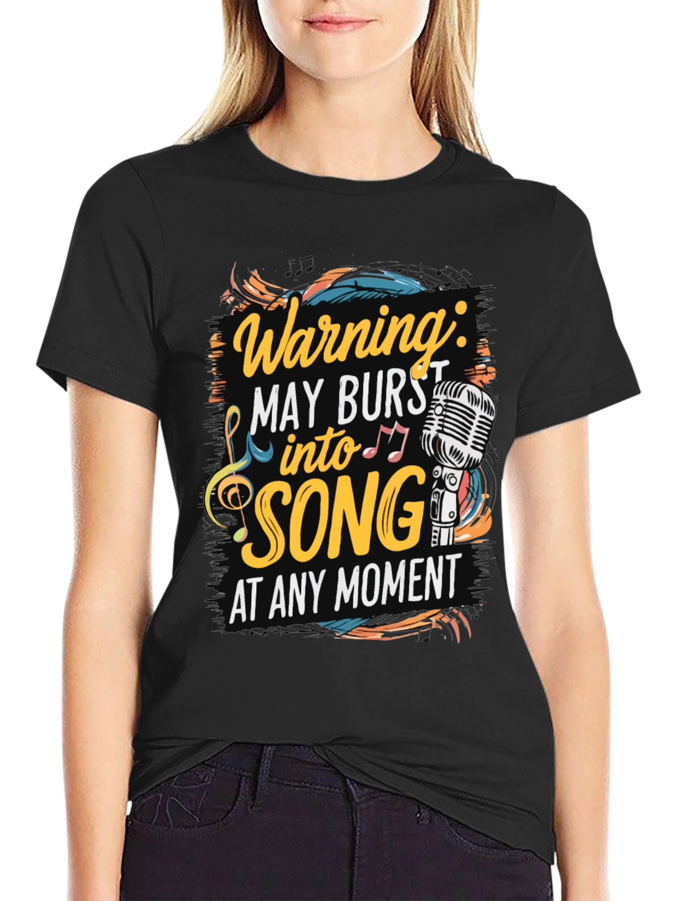 Warning May Burst into Song T-Shirt