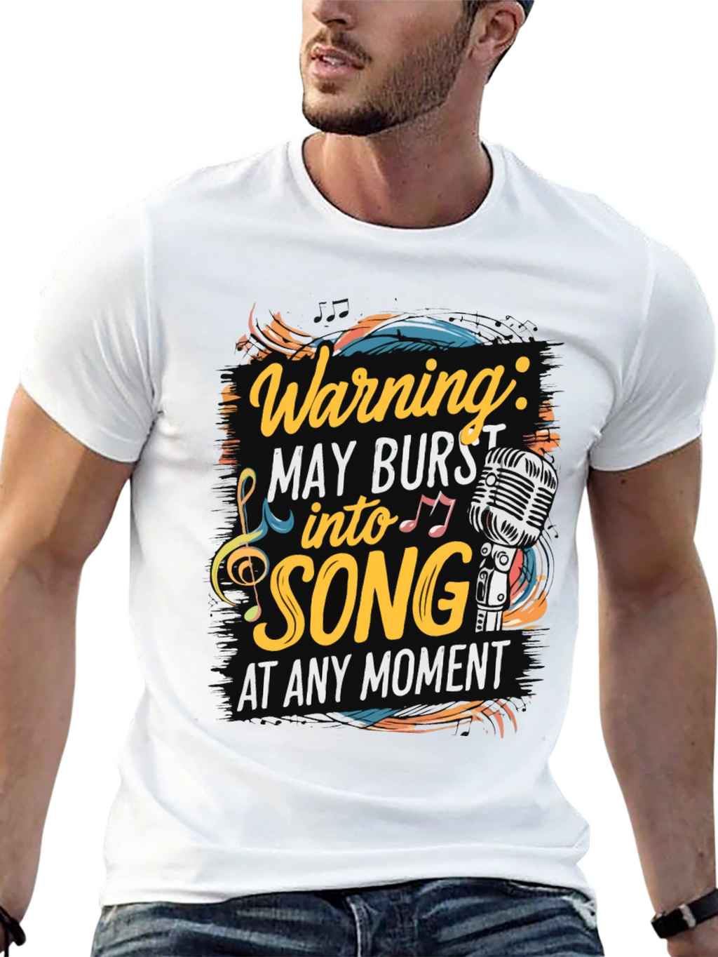 Warning May Burst into Song T-Shirt
