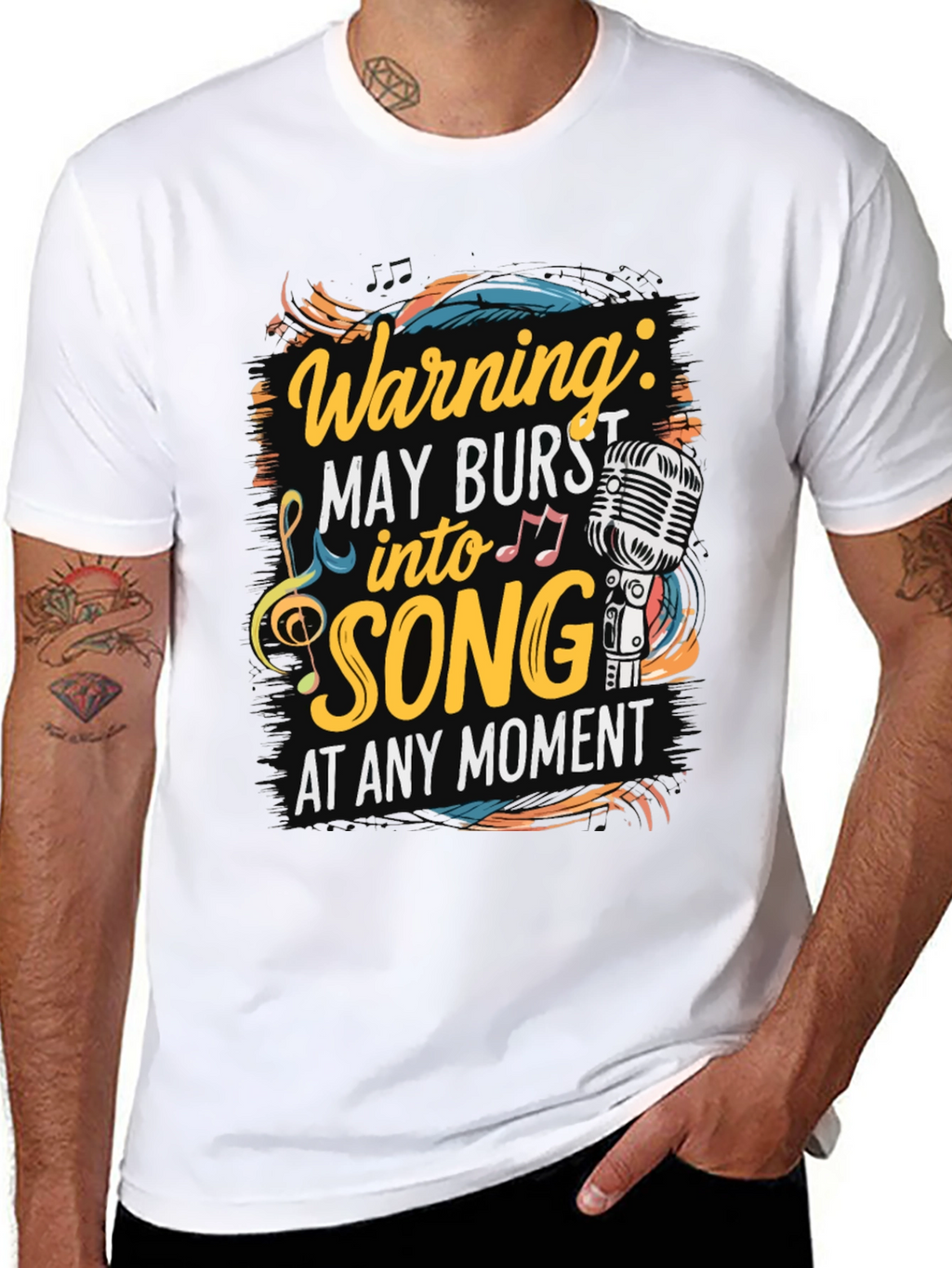 Warning May Burst into Song T-Shirt