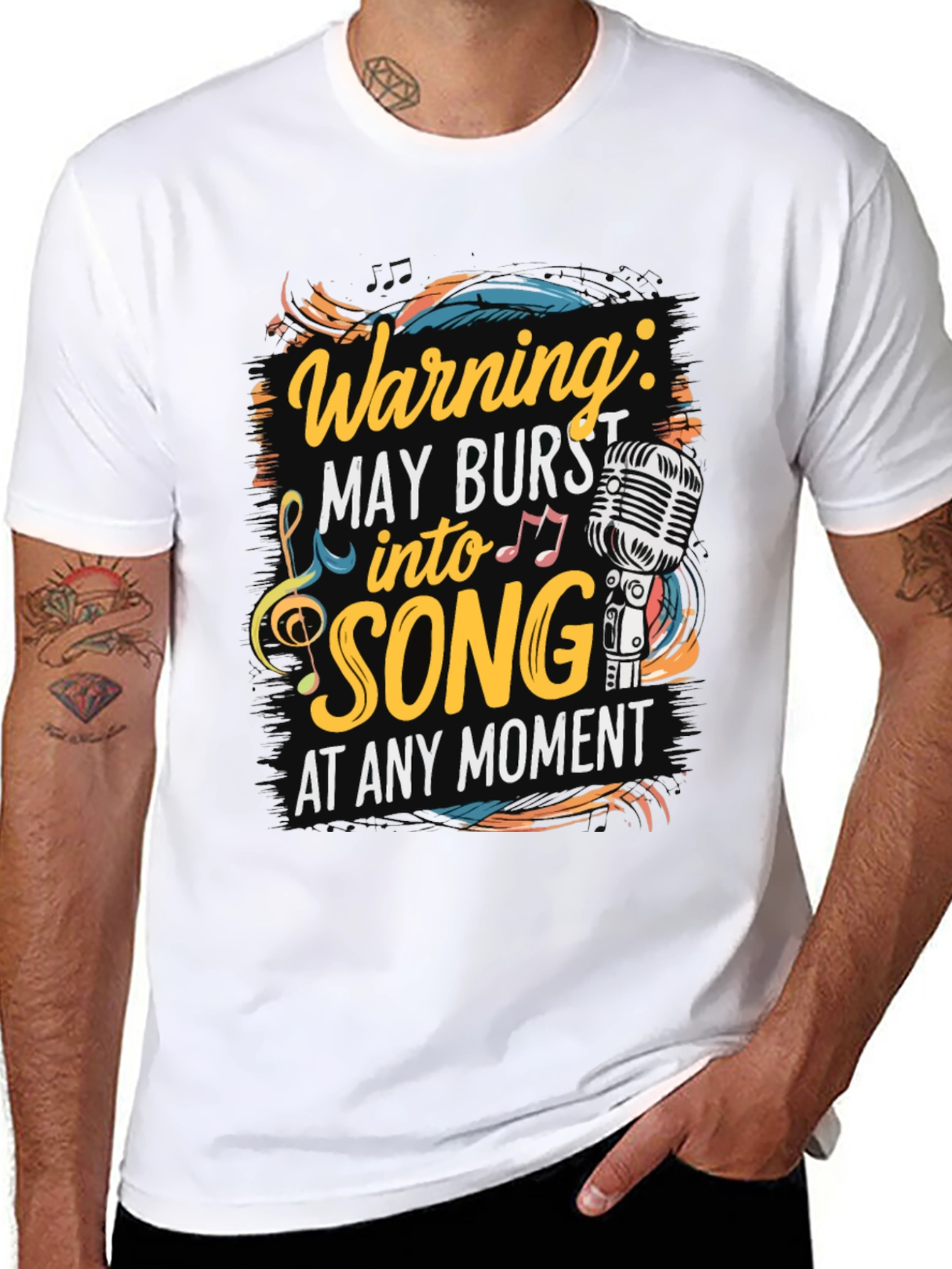 Warning May Burst into Song T-Shirt