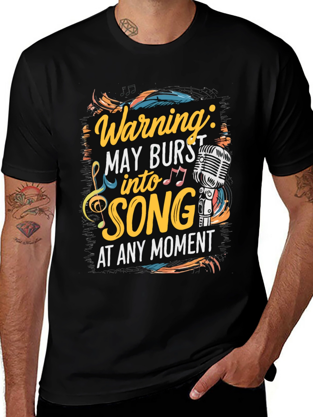 Warning May Burst into Song T-Shirt