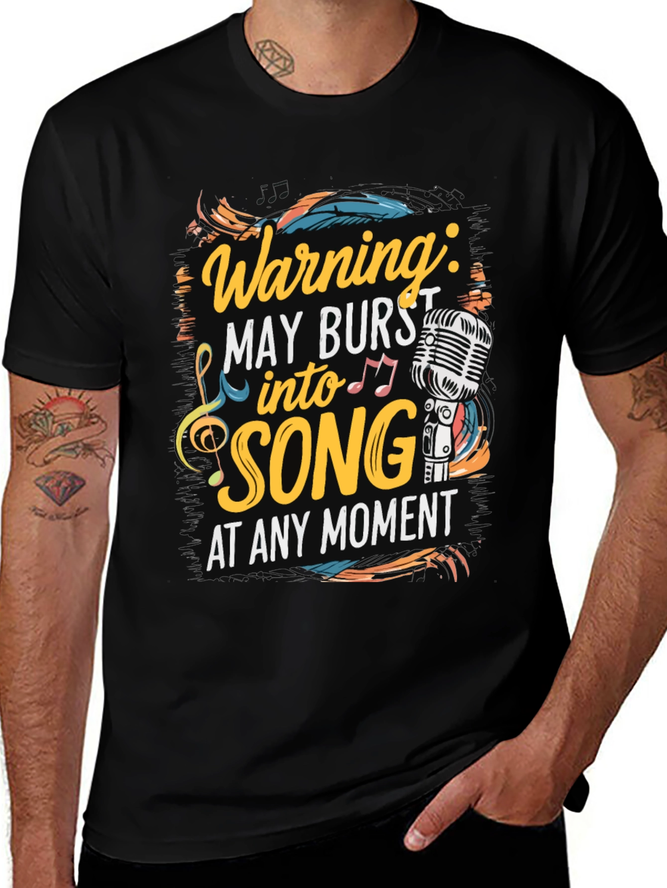 Warning May Burst into Song T-Shirt