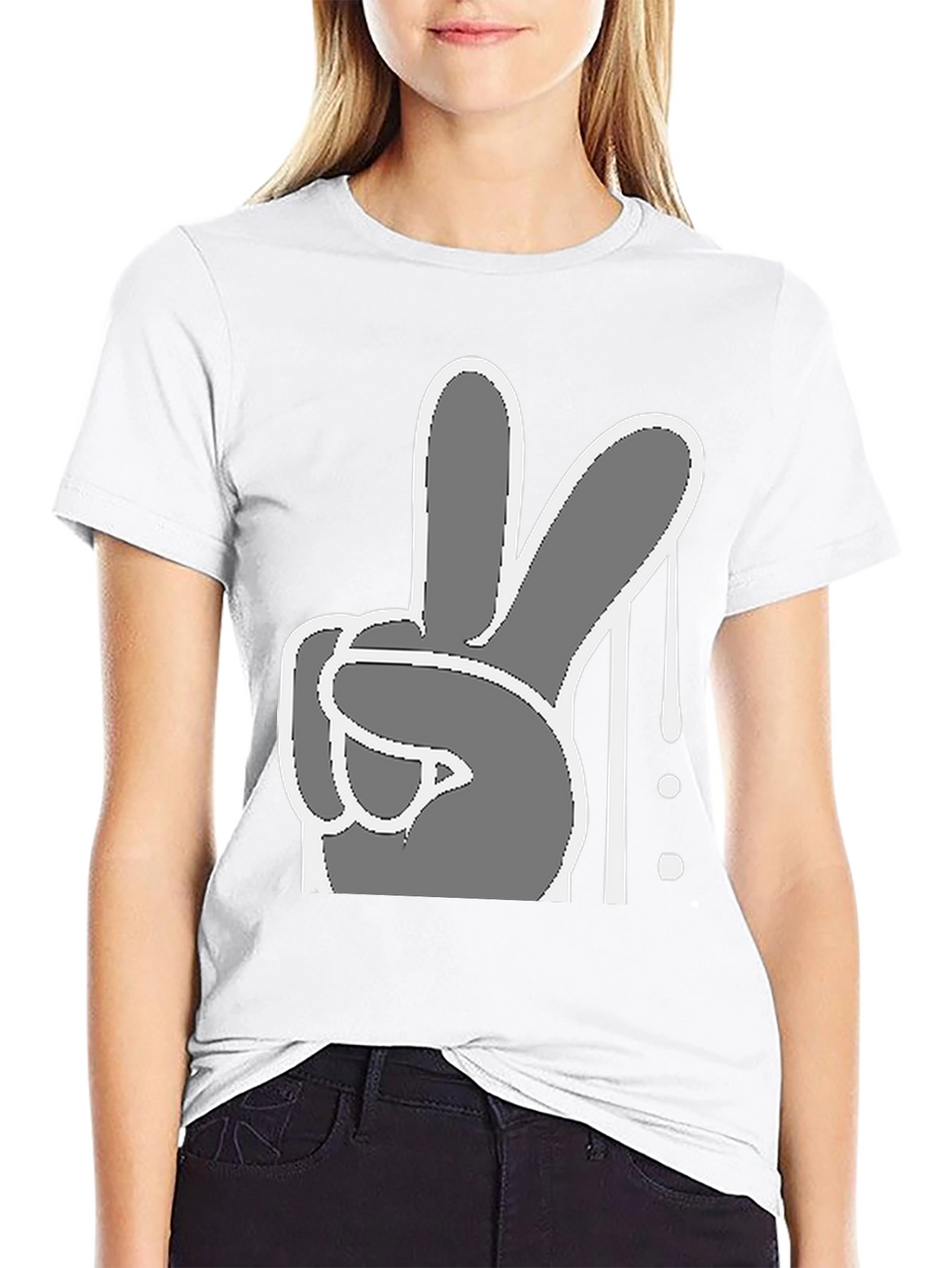 Peace Sign Graphic Tee - Cool Casual Style