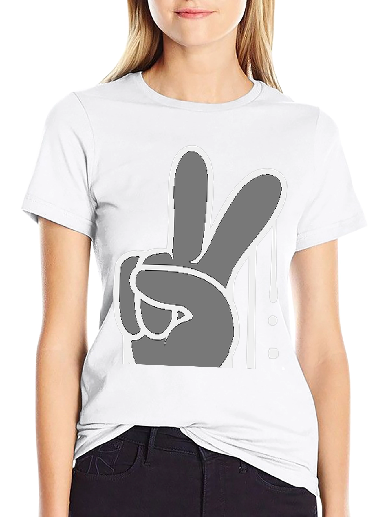 Peace Sign Graphic Tee - Cool Casual Style