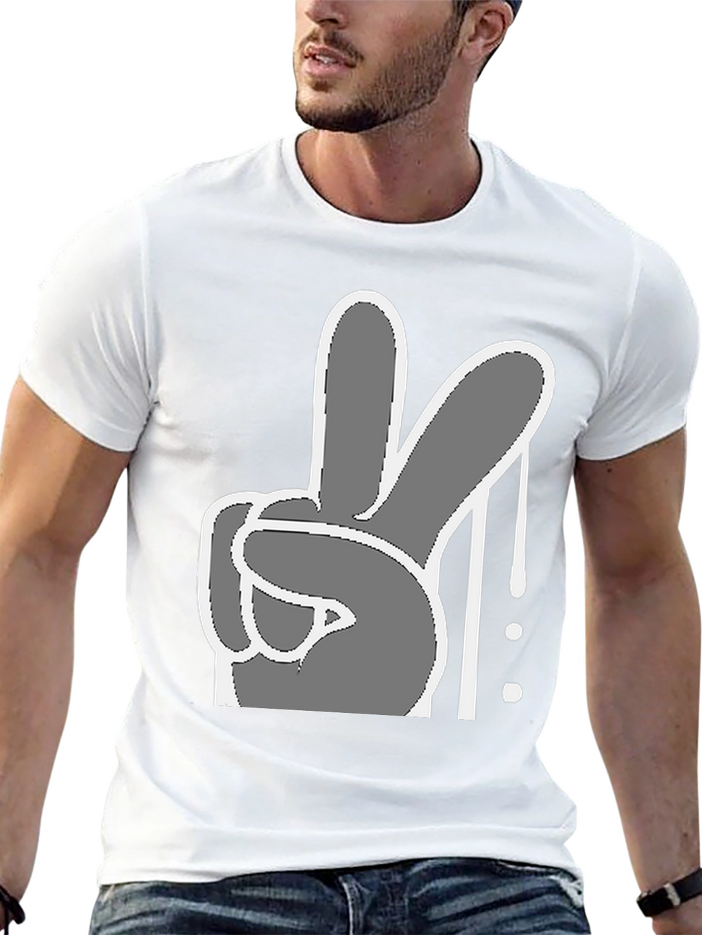 Peace Sign Graphic Tee - Cool Casual Style