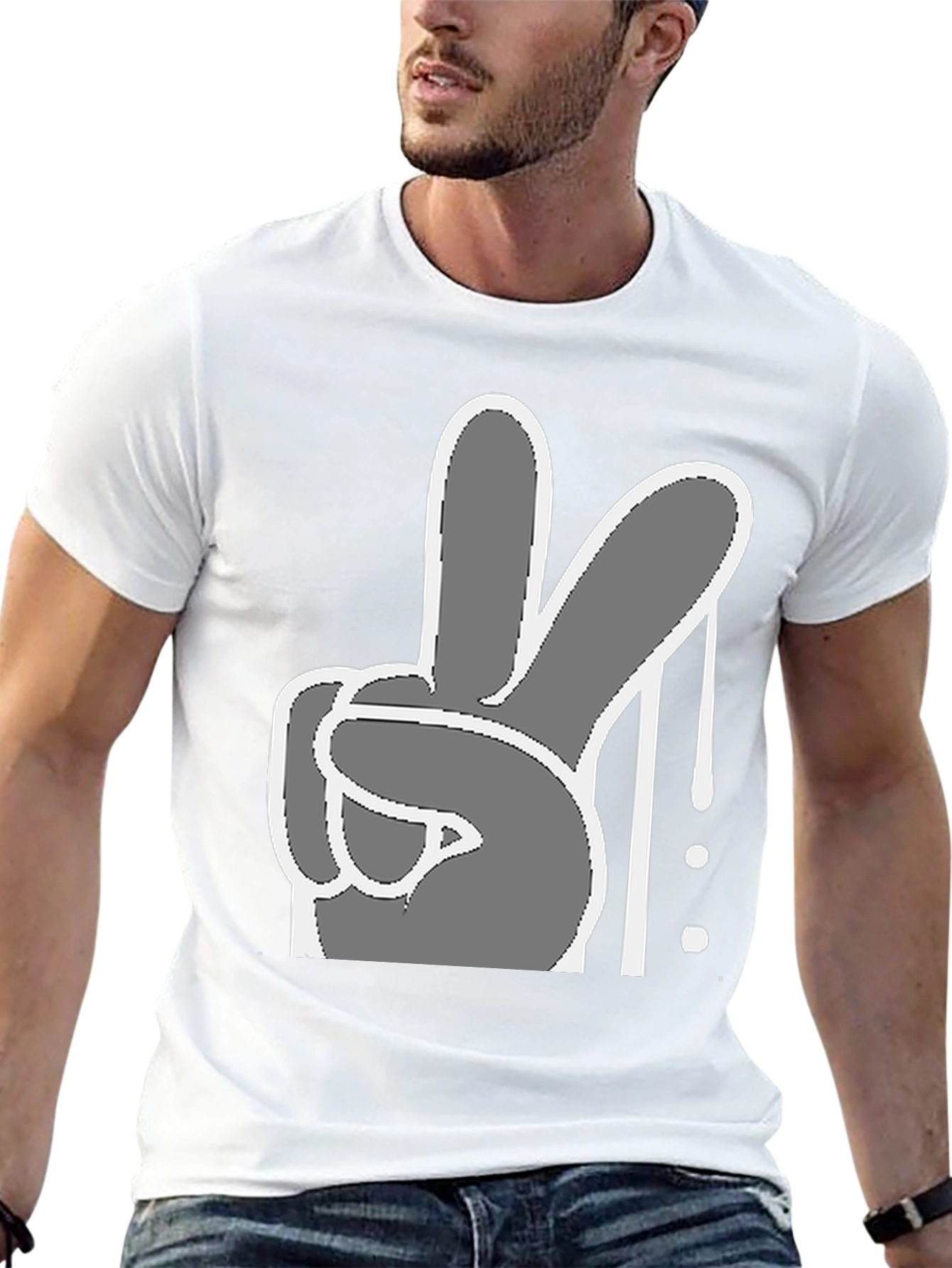Peace Sign Graphic Tee - Cool Casual Style