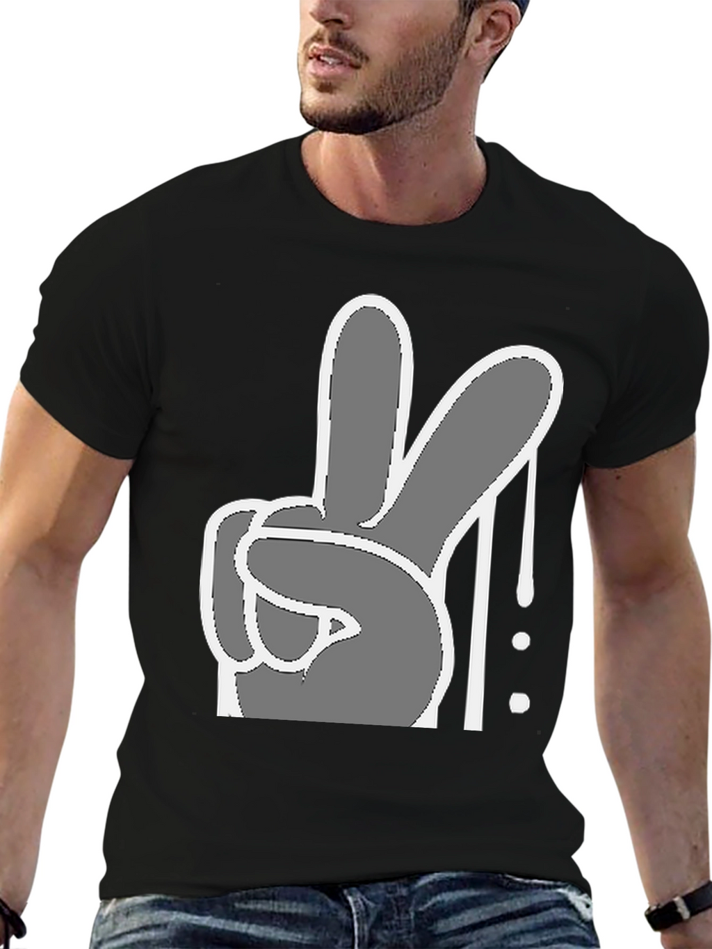 Peace Sign Graphic Tee - Cool Casual Style