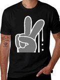 Peace Sign Graphic Tee - Cool Casual Style