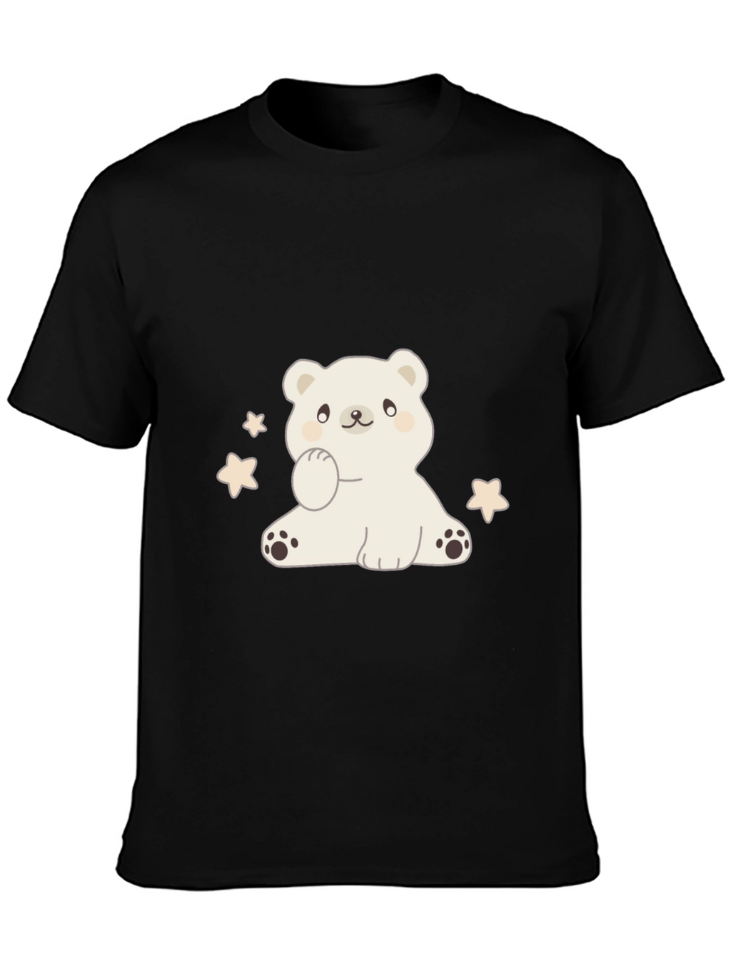 Cute Bear Graphic Tee - Soft Cotton Blend