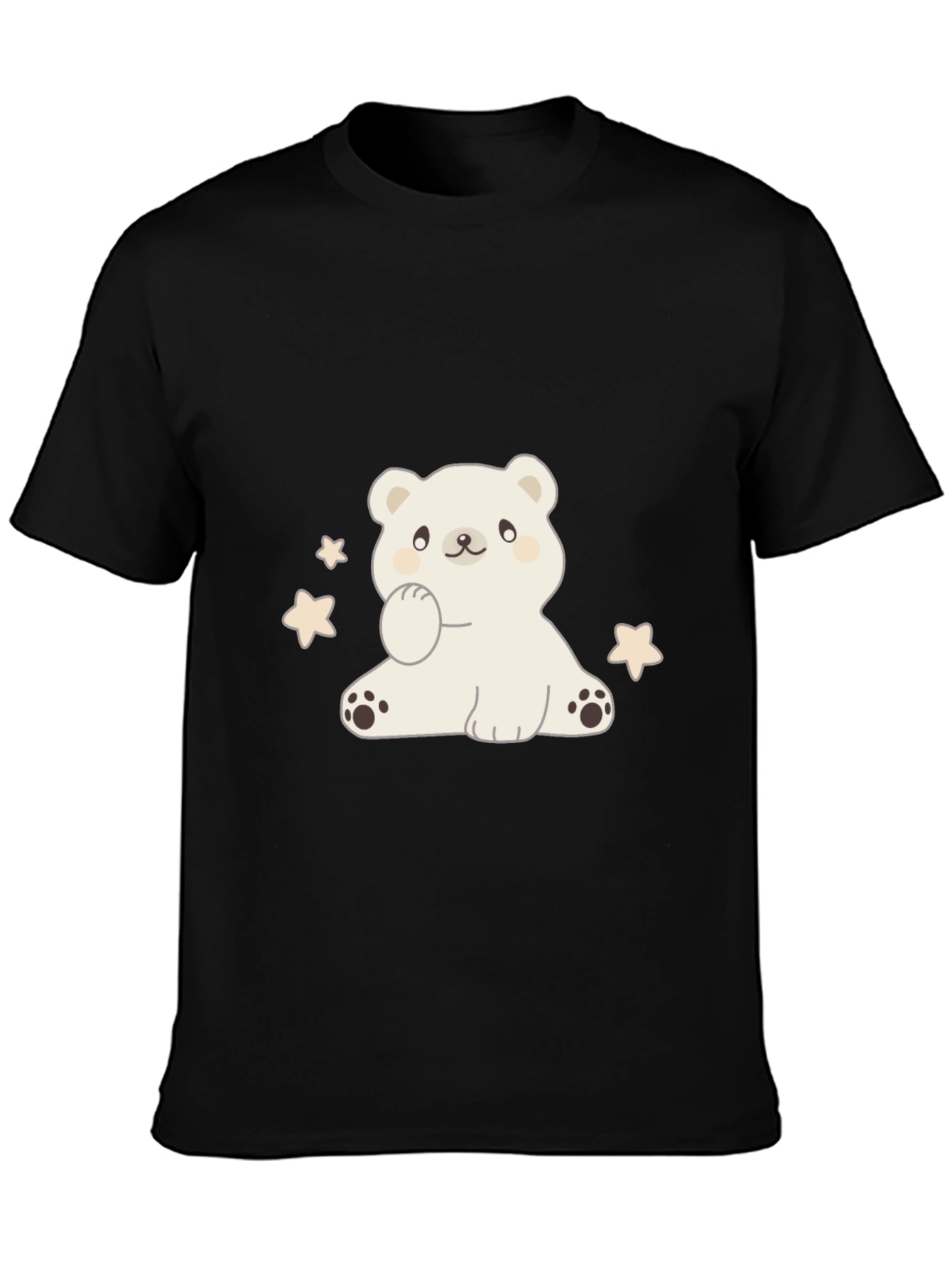 Cute Bear Graphic Tee - Soft Cotton Blend
