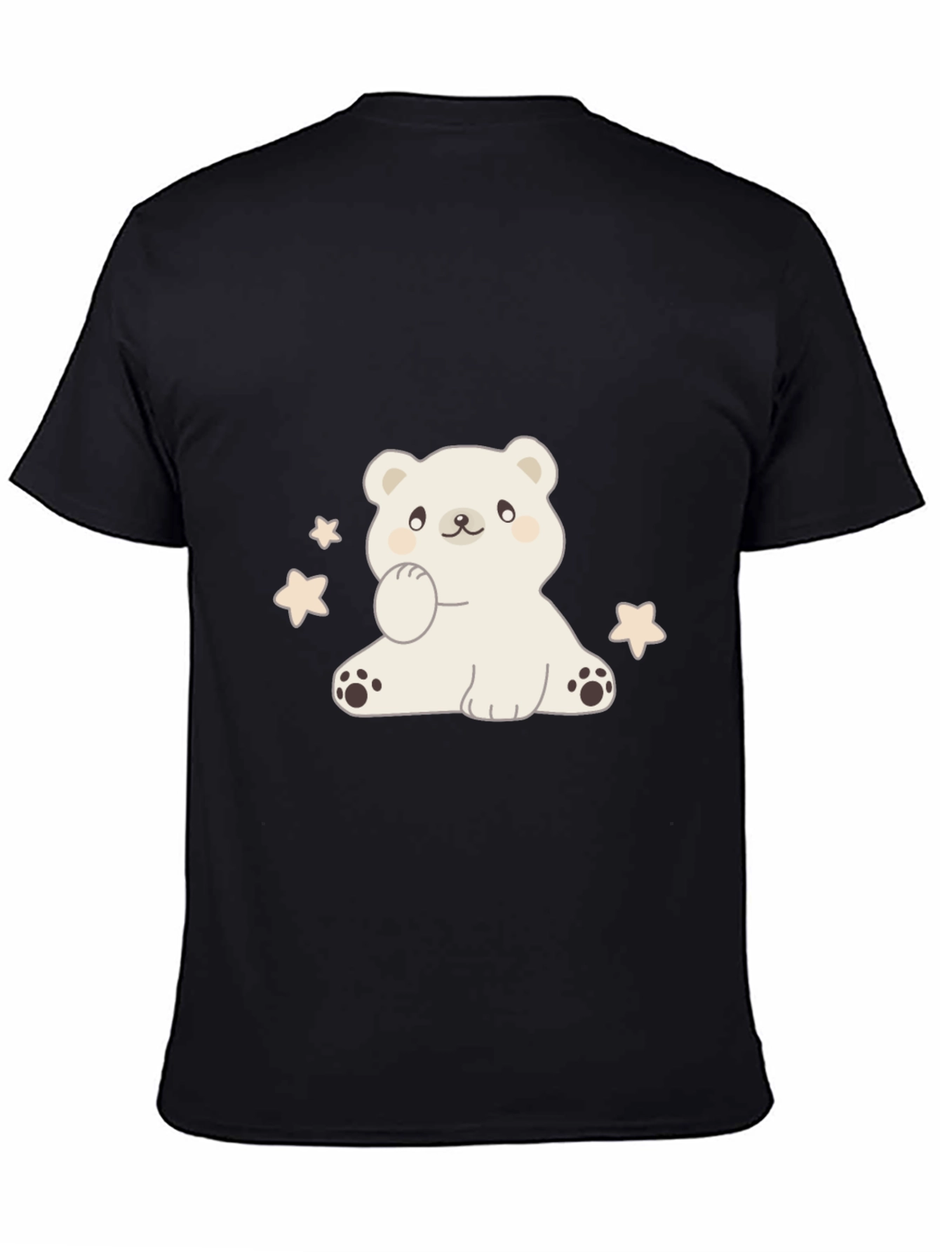 Cute Bear Graphic Tee - Soft Cotton Blend