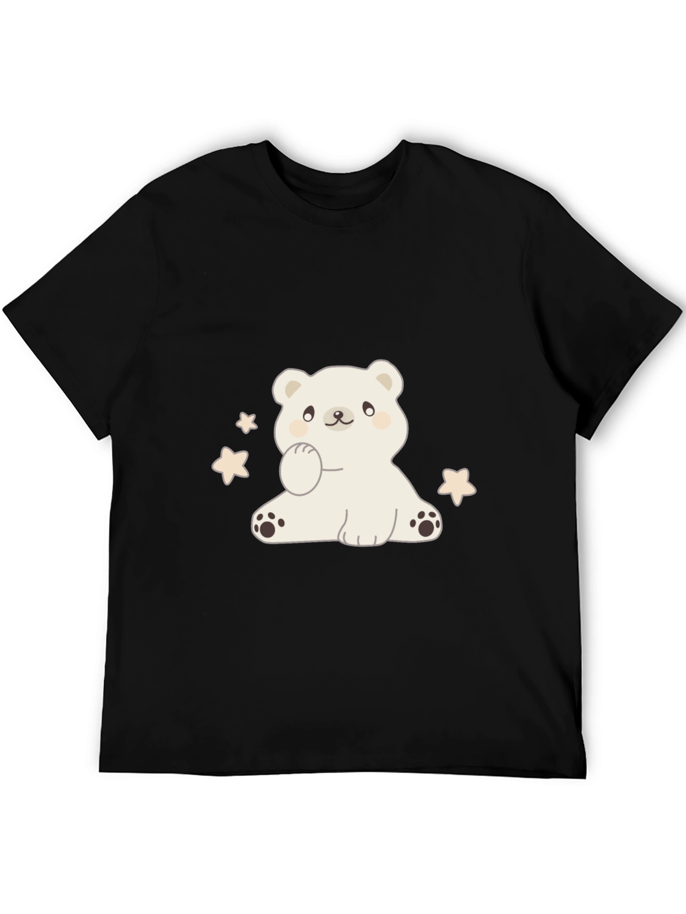 Cute Bear Graphic Tee - Soft Cotton Blend