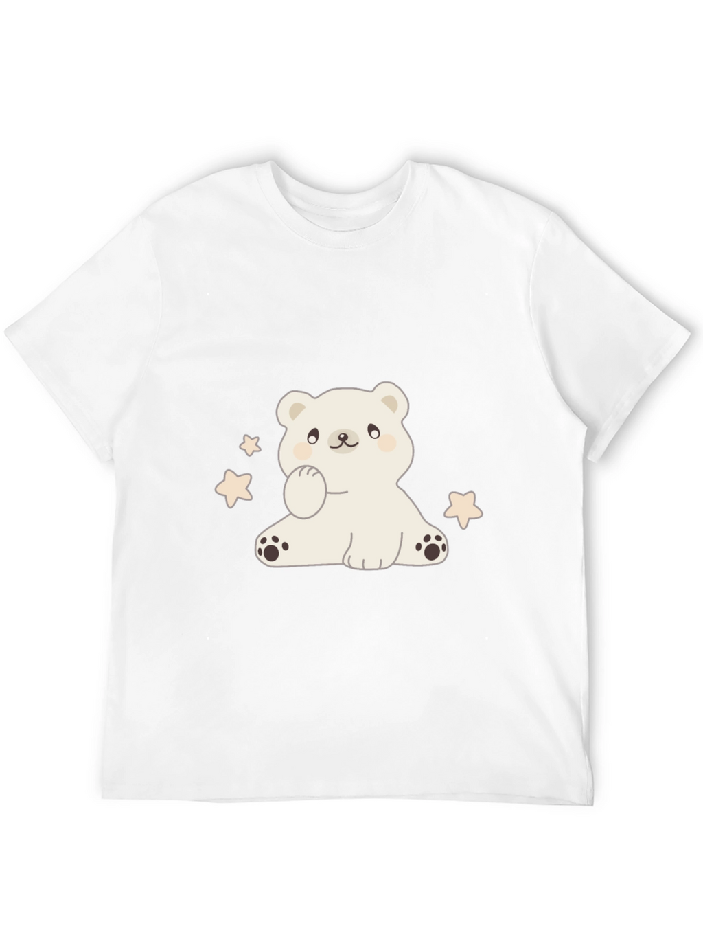 Cute Bear Graphic Tee - Soft Cotton Blend