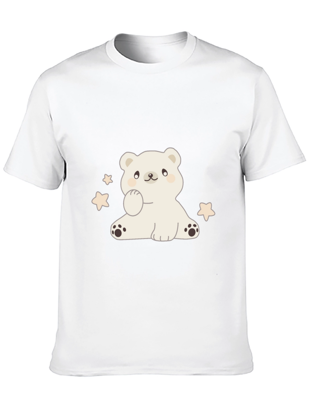 Cute Bear Graphic Tee - Soft Cotton Blend