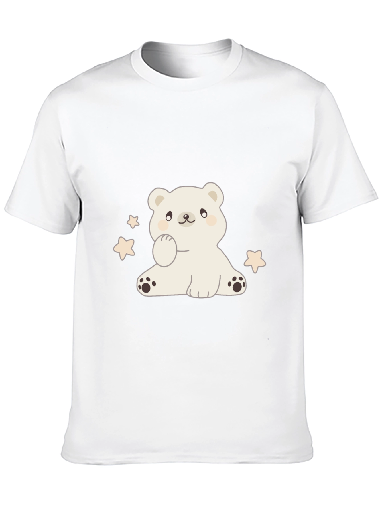 Cute Bear Graphic Tee - Soft Cotton Blend