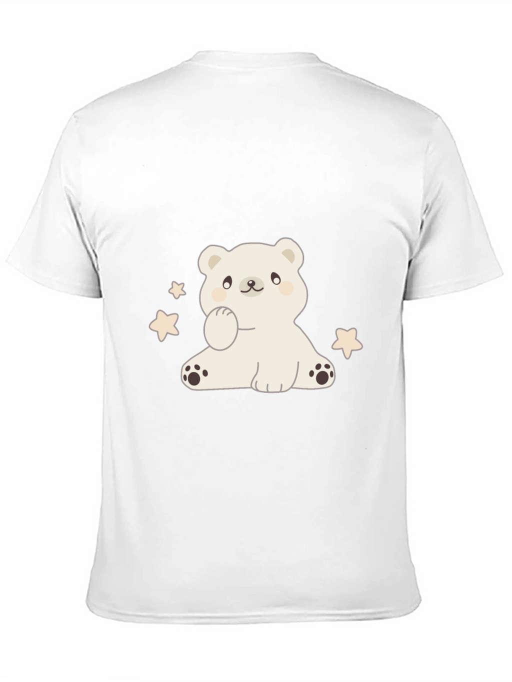 Cute Bear Graphic Tee - Soft Cotton Blend