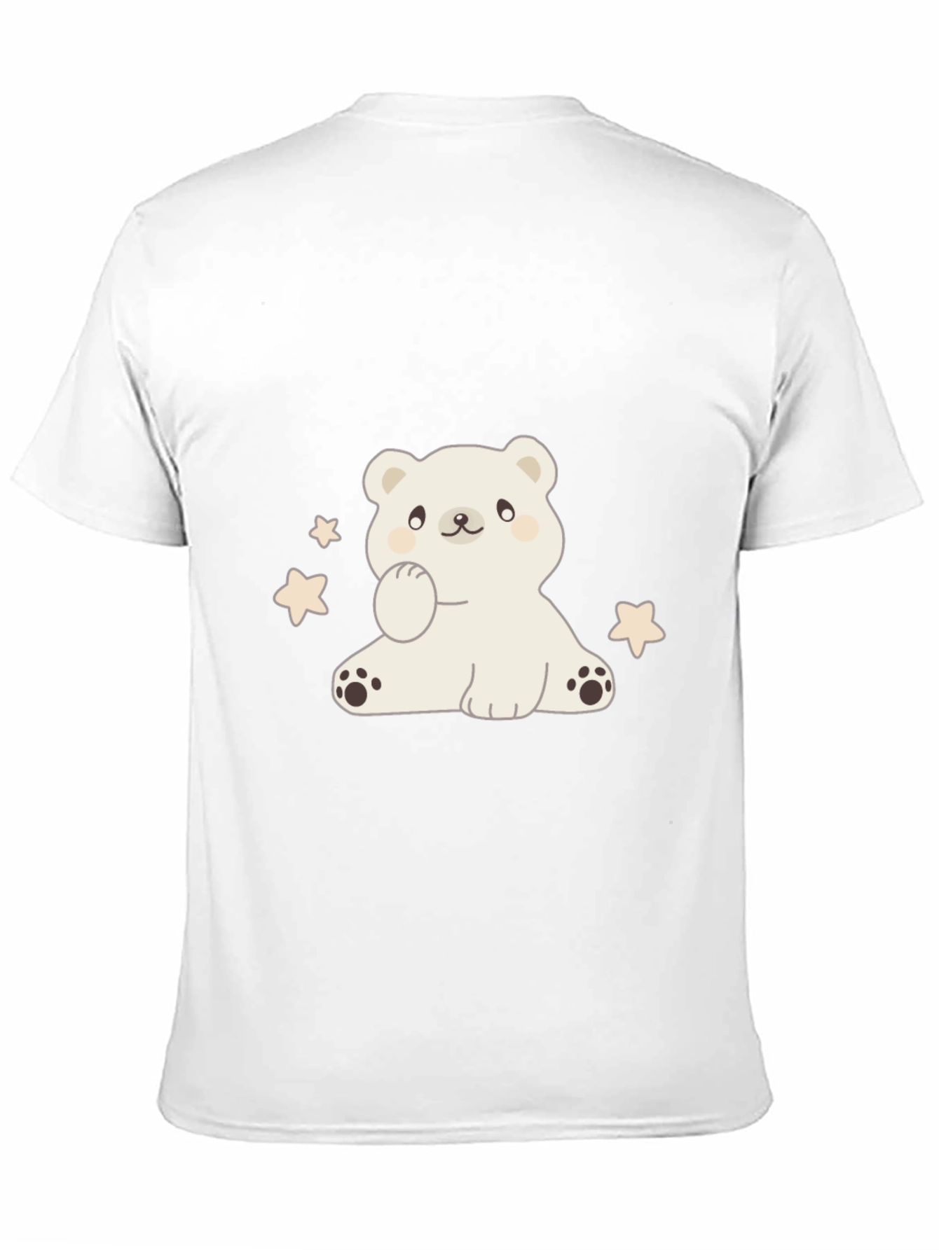 Cute Bear Graphic Tee - Soft Cotton Blend