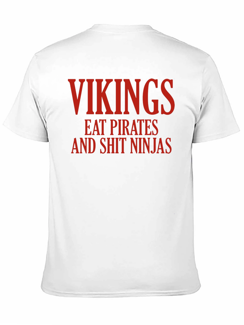 Vikings Eat Pirates Funny Graphic T-Shirt