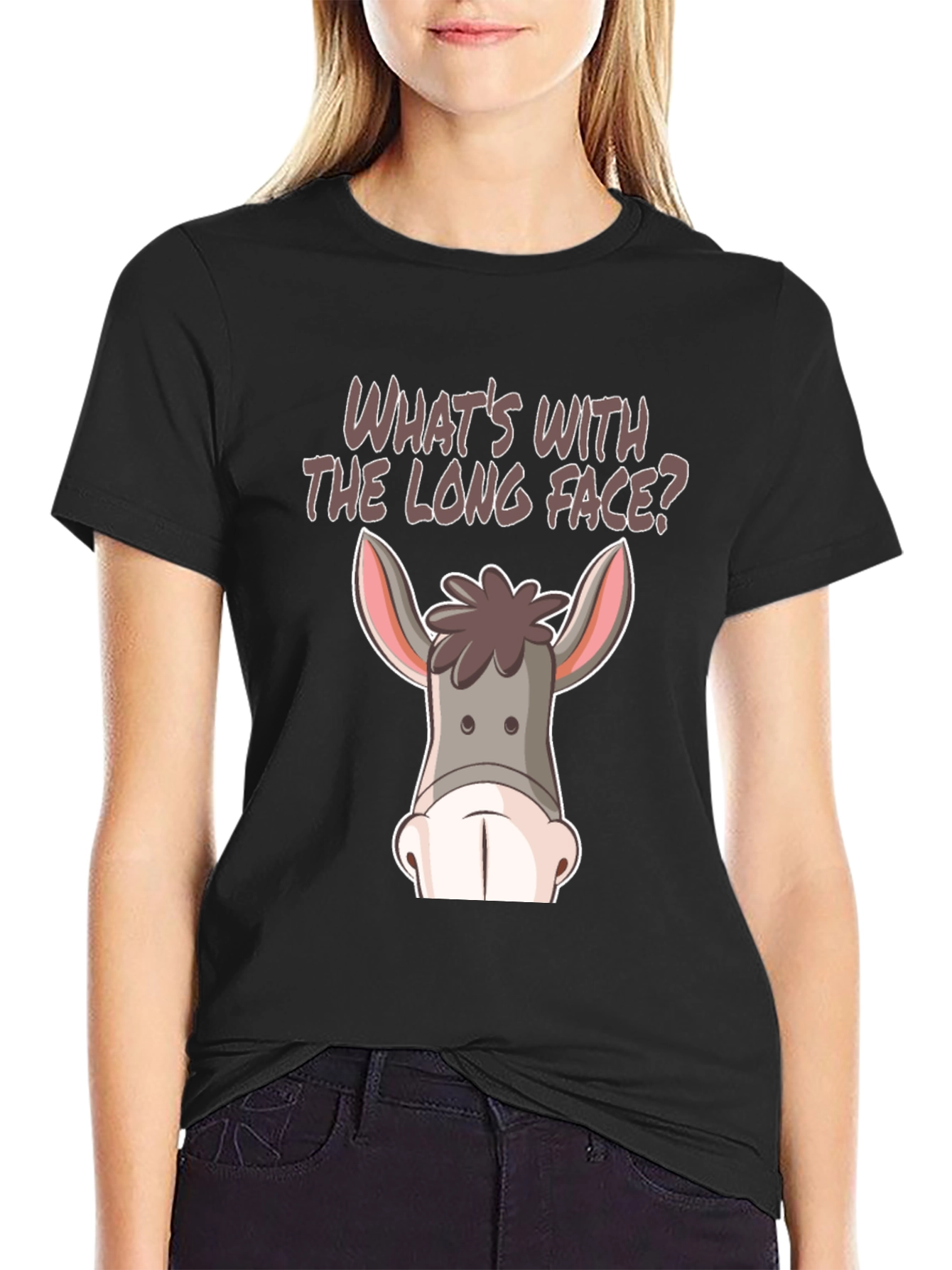 Funny Donkey Face T-Shirt