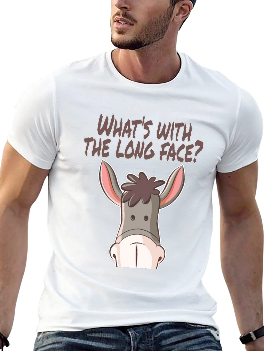 Funny Donkey Face T-Shirt