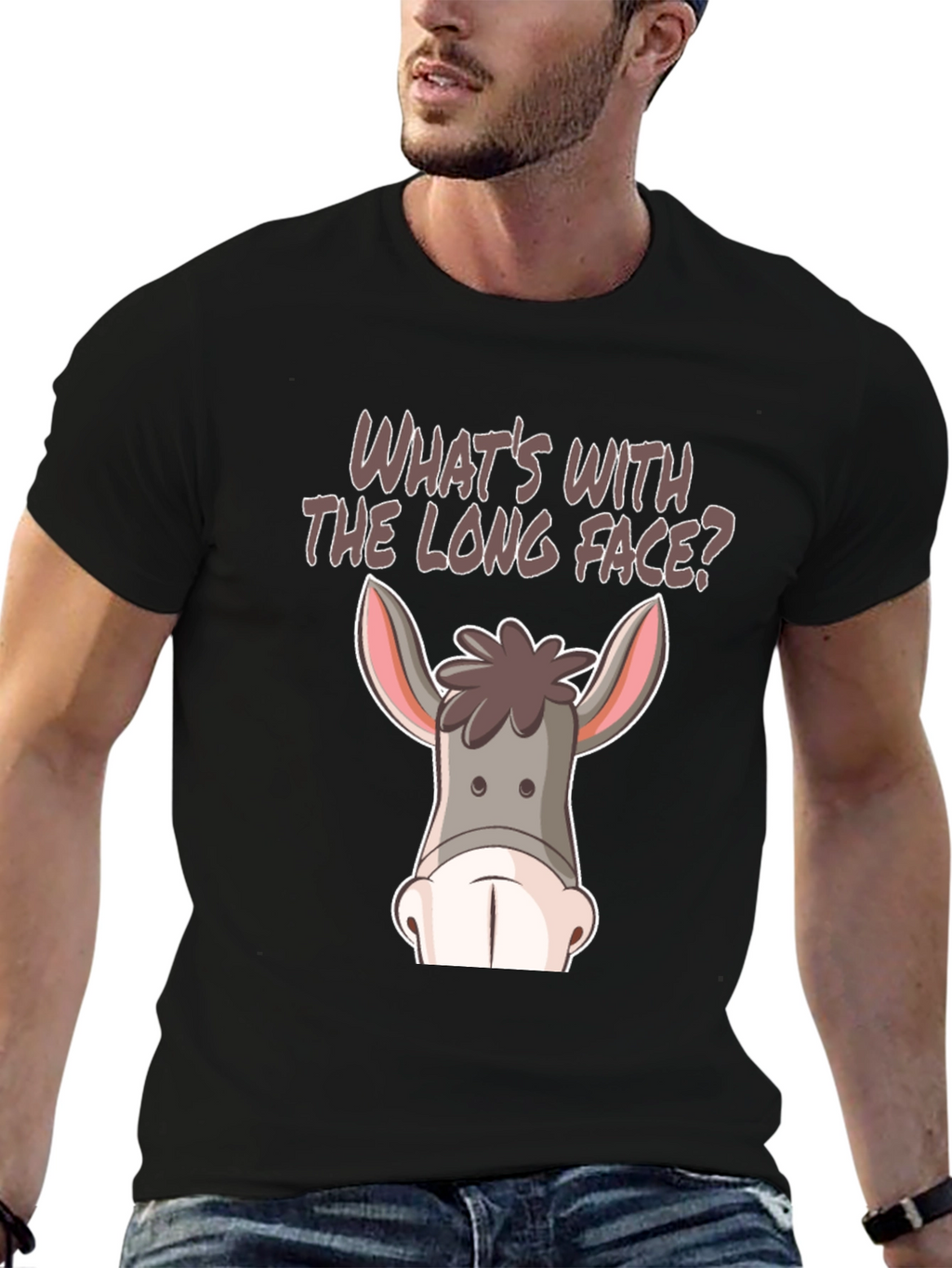 Funny Donkey Face T-Shirt